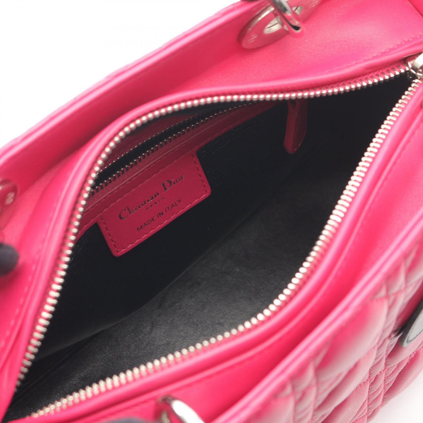 Dior LADY DIOR Leather 2way Handbag