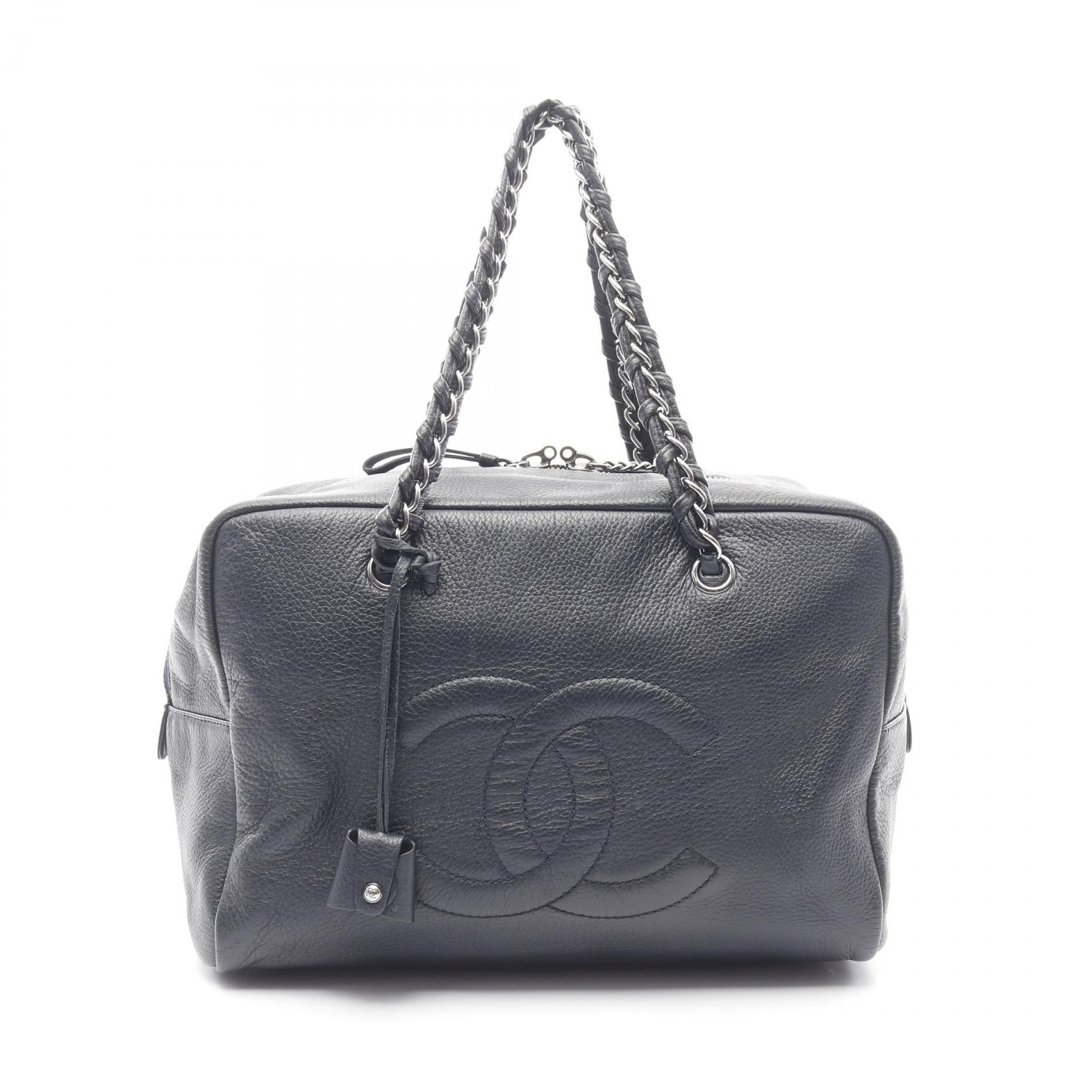 Chanel Coco Mark Leather Handbag