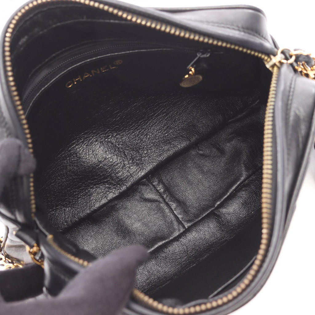 Chanel Coco Mark Diamond Quilting Lambskin Shoulder Bag