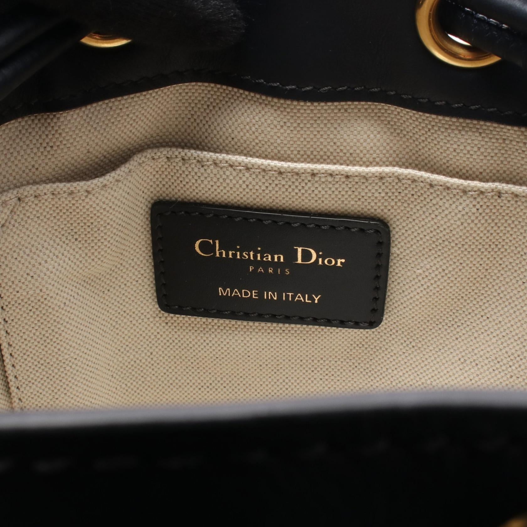 Dior Oblique Canvas Leather Backpack