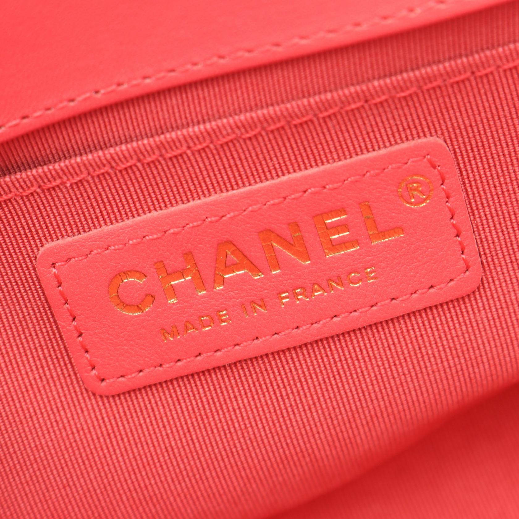 Chanel Boy Chanel Lambskin Shoulder Bag
