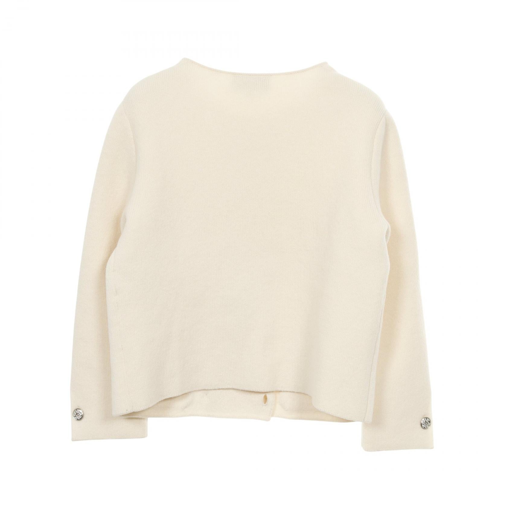 Chanel Coco Mark Cashmere Silk Knit Jacket