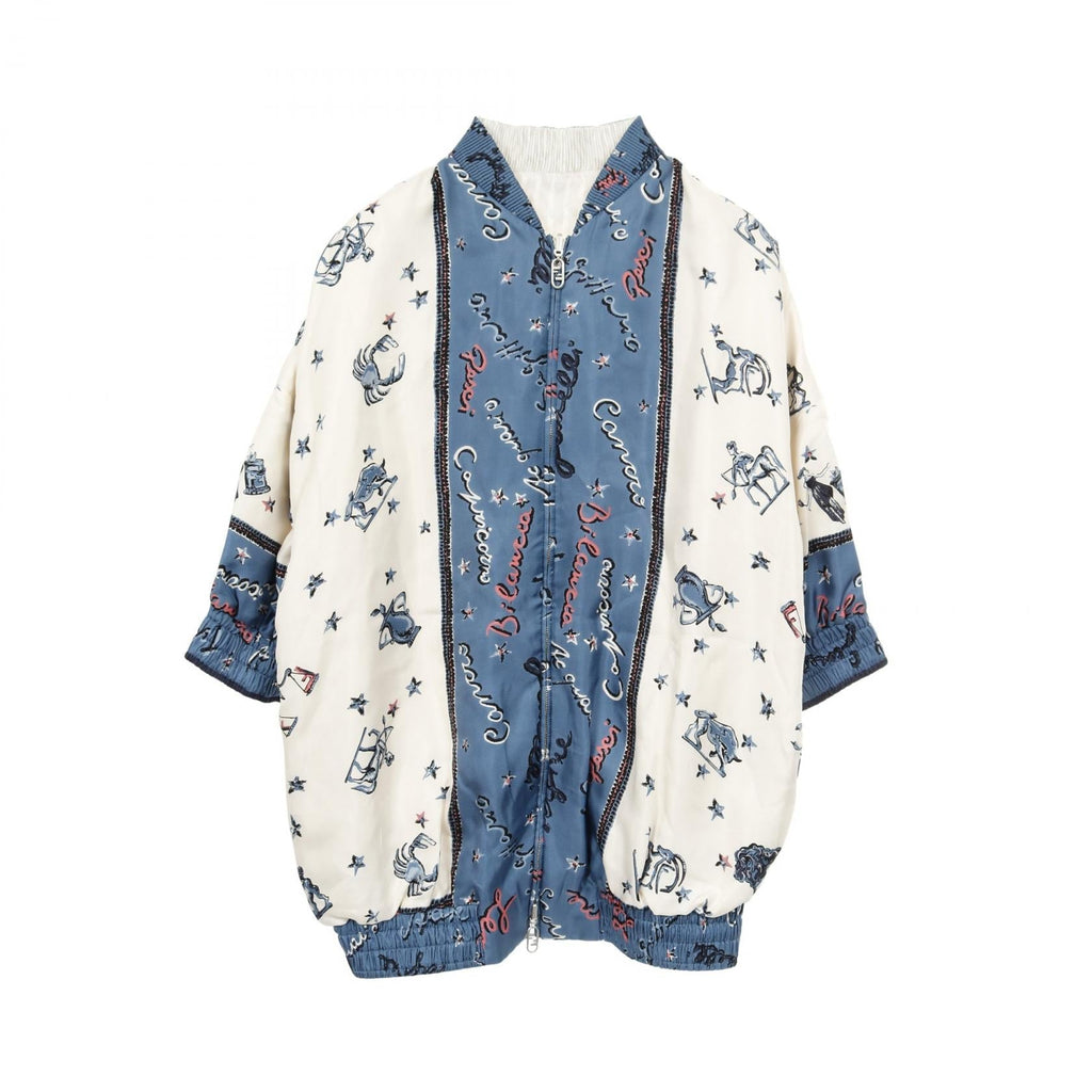 Fendi ASTROLOGY MOTIF Silk Jacket