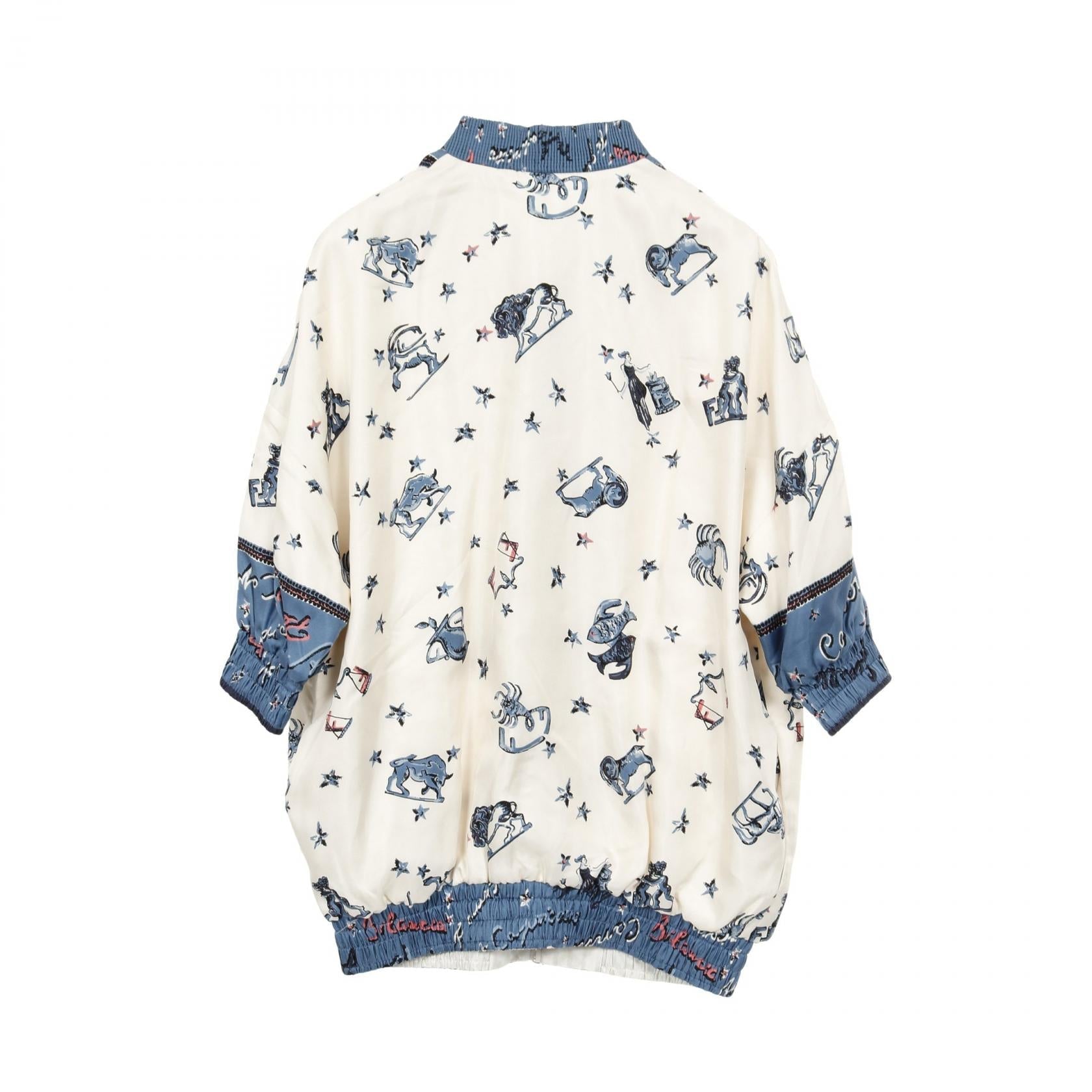 Fendi ASTROLOGY MOTIF Silk Jacket