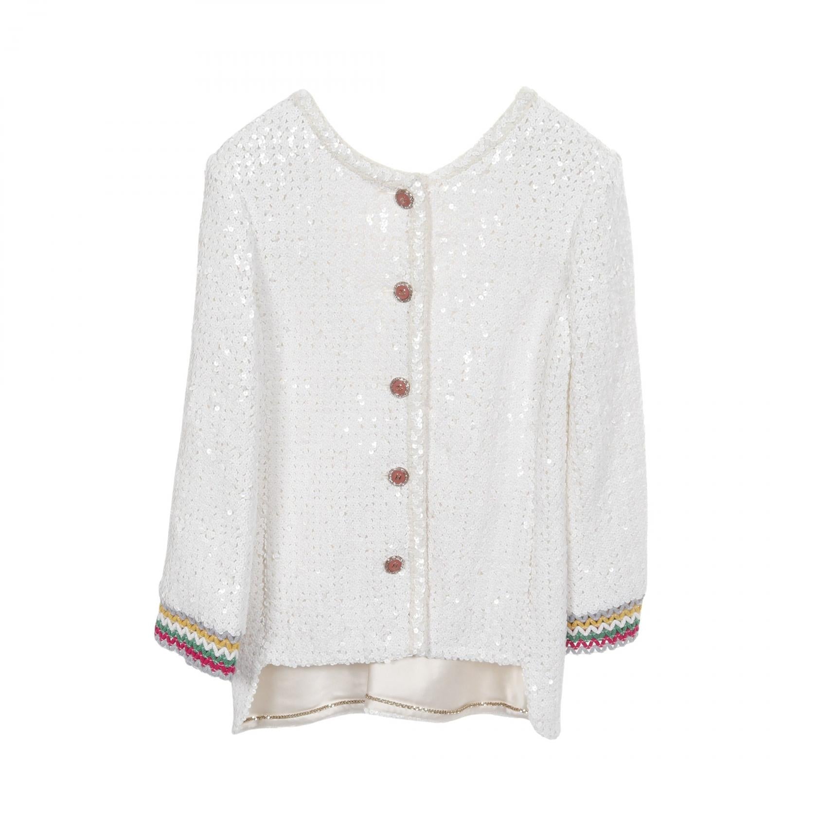 Chanel Coco Mark Button Spangle Outerwear