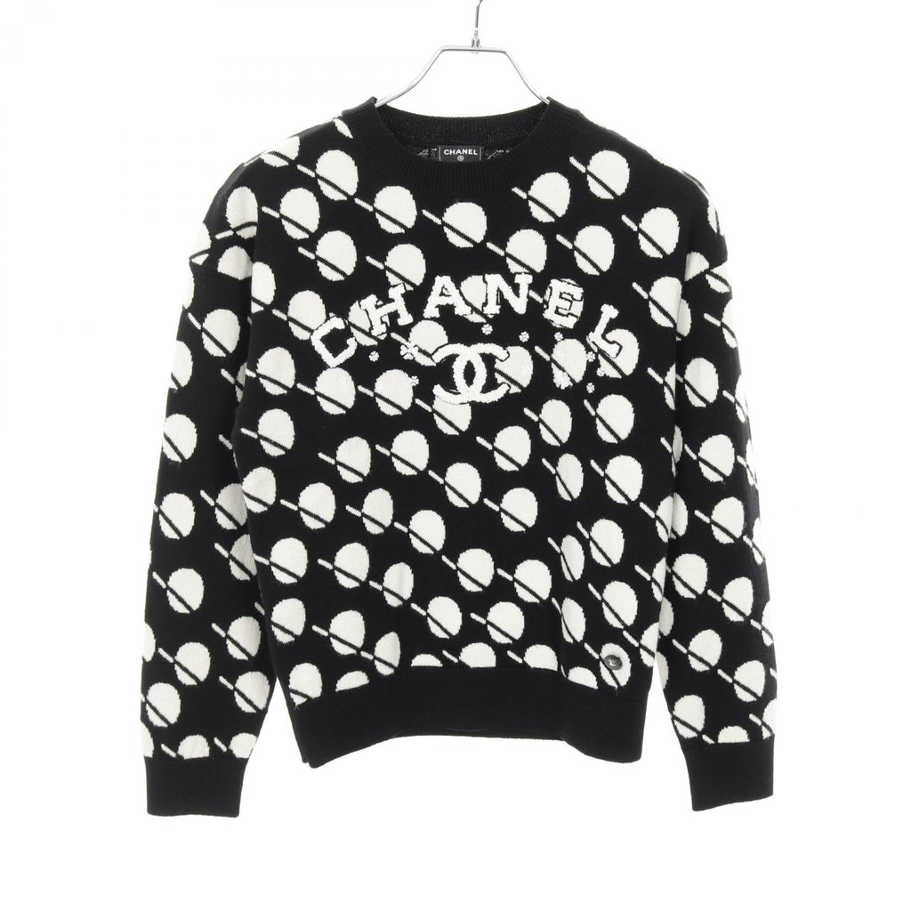 Chanel Coco Mark Flower Logo Cashmere Knitwear