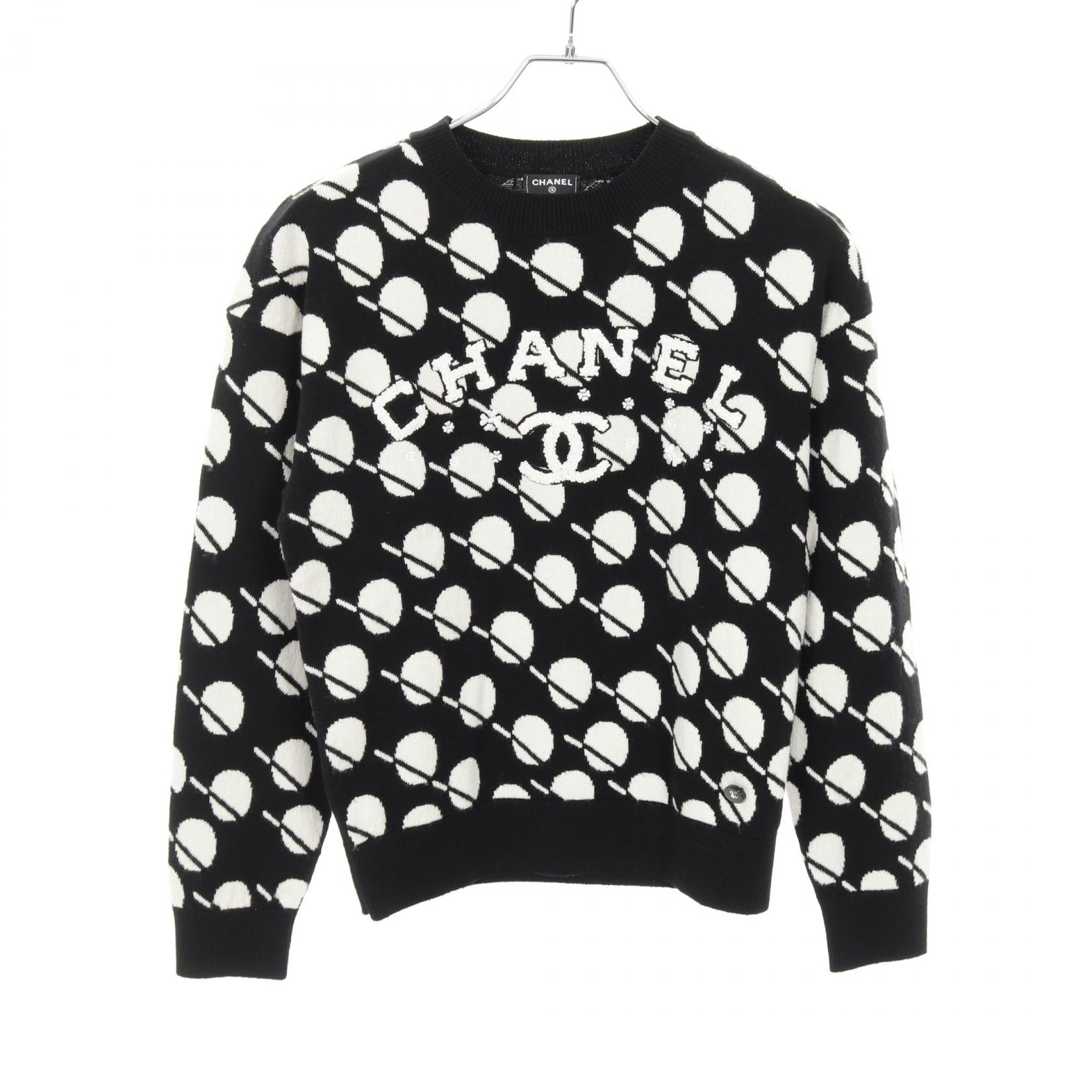 Chanel Coco Mark Flower Logo Cashmere Knitwear