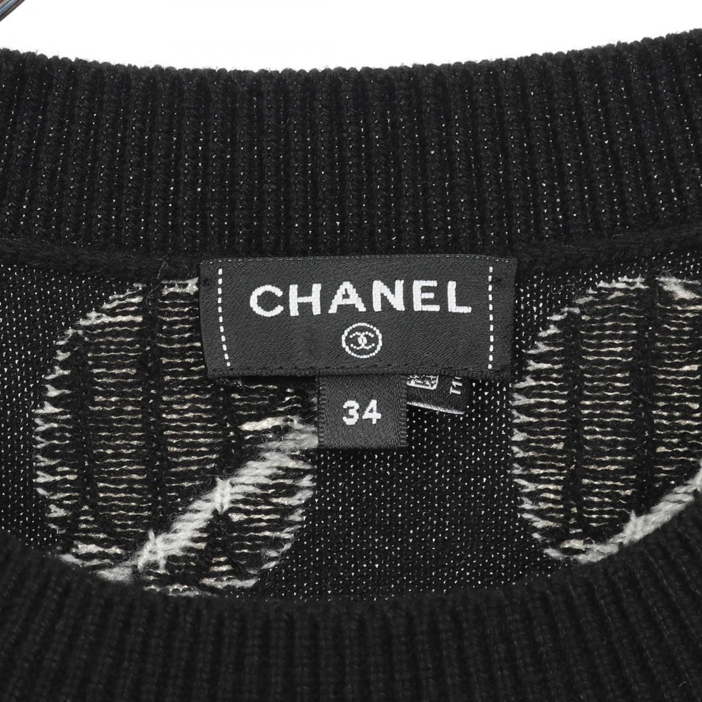 Chanel Coco Mark Flower Logo Cashmere Knitwear