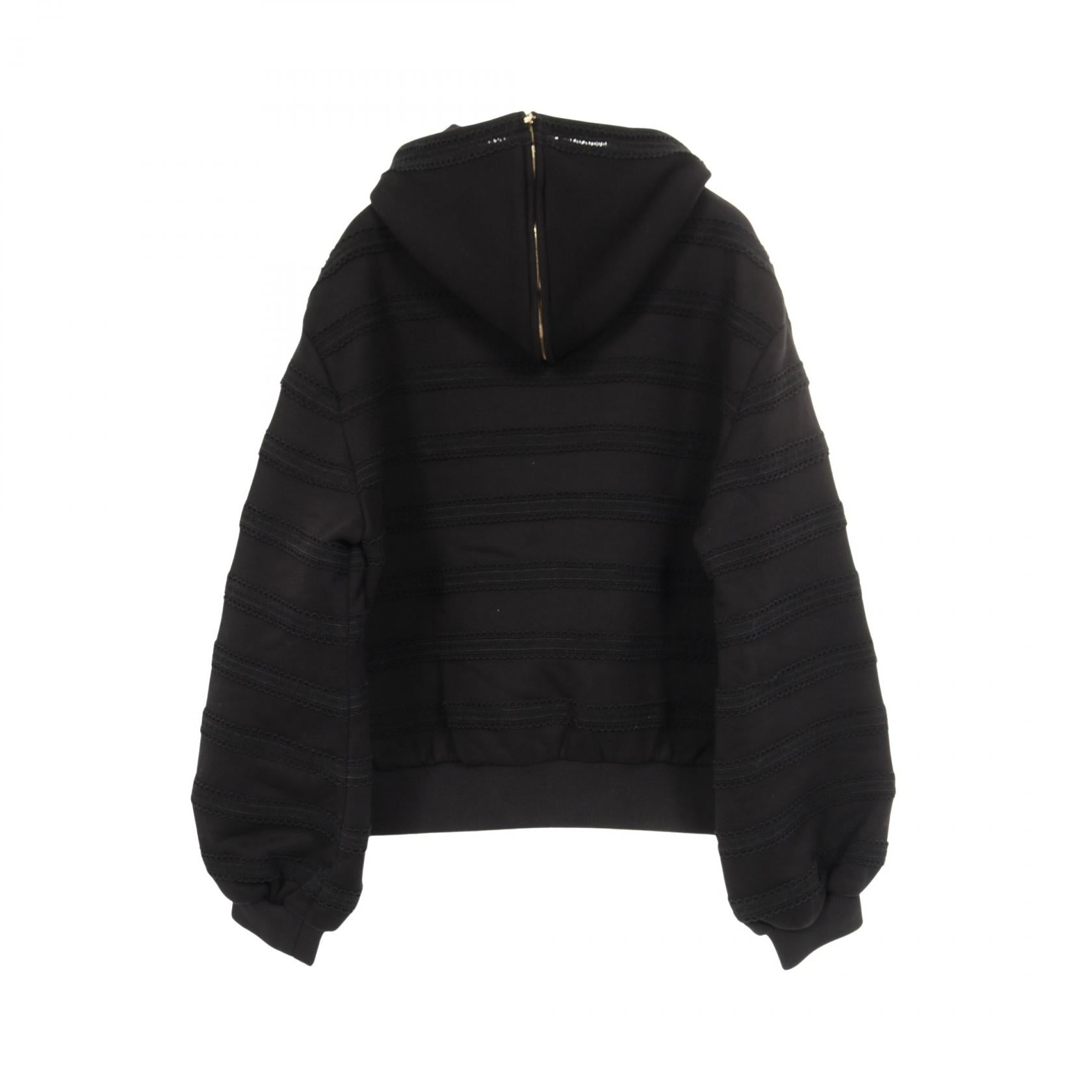 Chanel Coco Mark Lace Cotton Hoodie