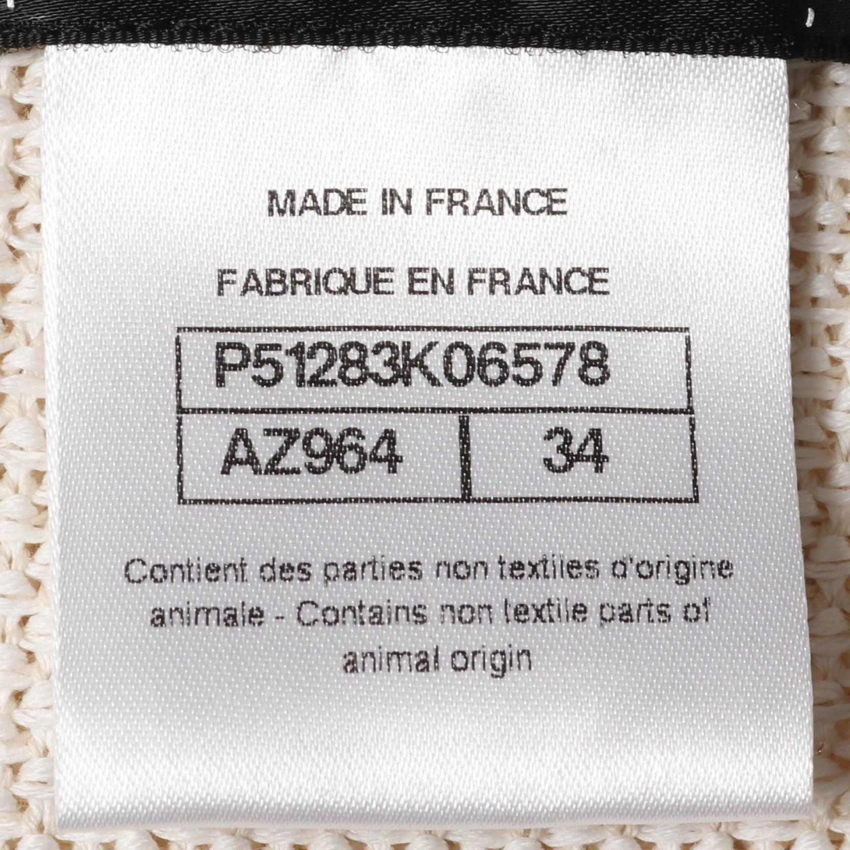 Chanel Coco Mark Button Cotton igan