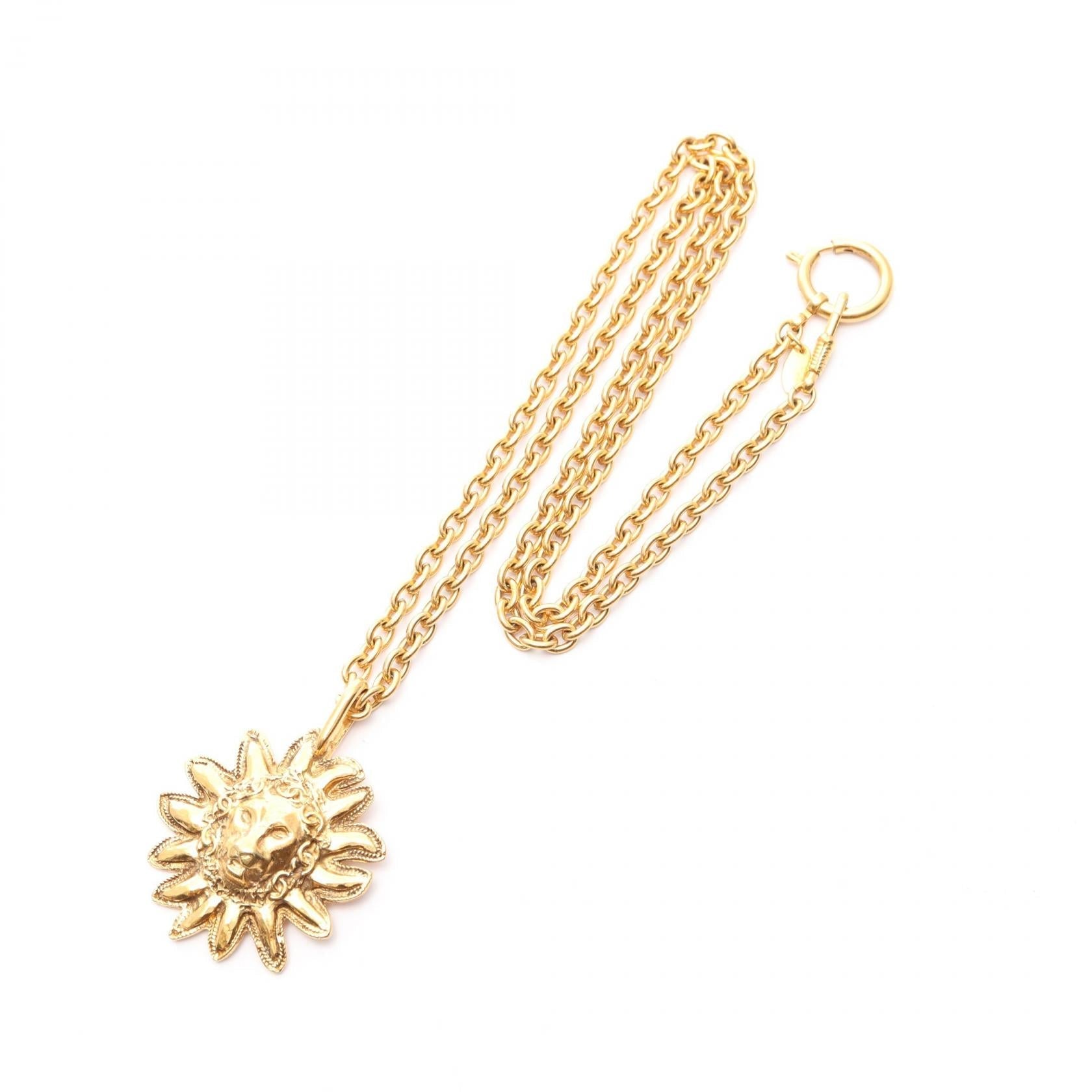 Chanel Coco Mark Lion Necklace