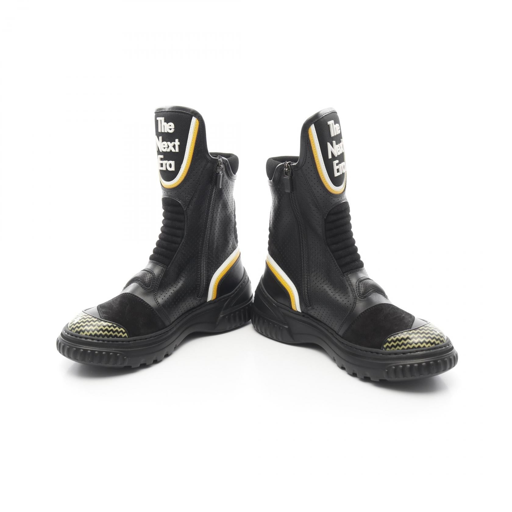 Christian Dior Leather Fabric Boots