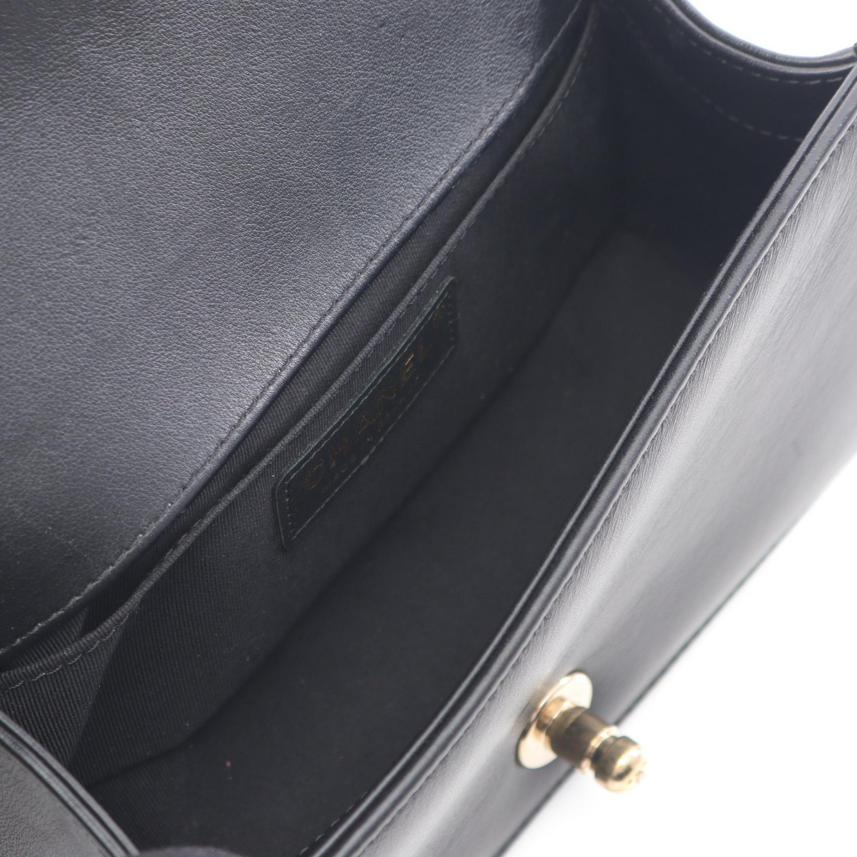 Chanel Boy Chanel Leather Fabric Shoulder Bag