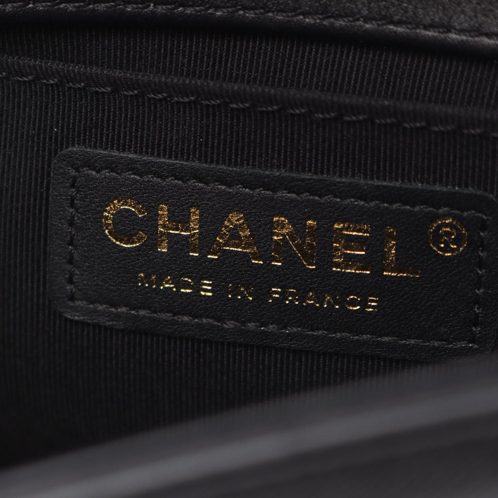Chanel Boy Chanel Leather Fabric Shoulder Bag