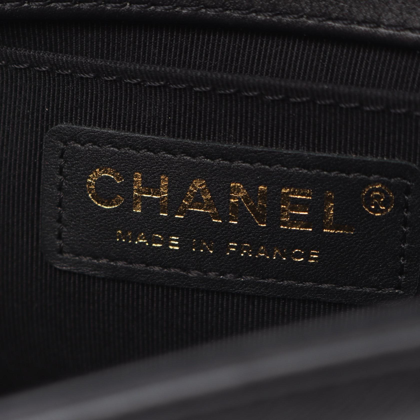 Chanel Boy Chanel Leather Fabric Shoulder Bag