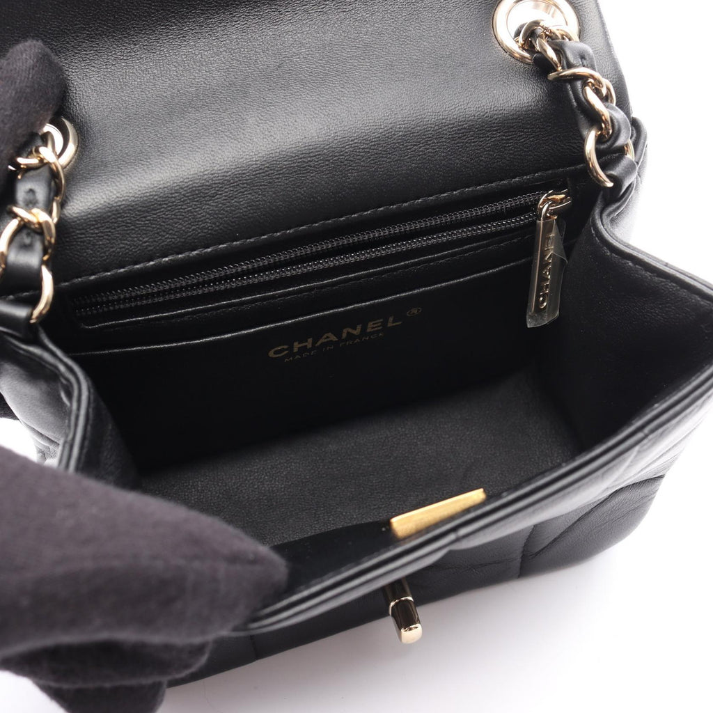Chanel Choco Bar Lambskin Shoulder Bag