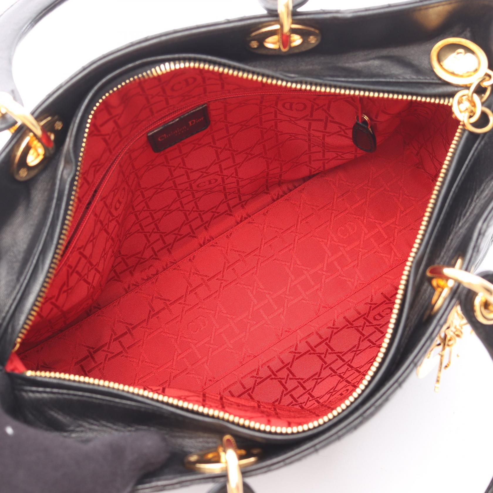 Dior Lady Dior Leather Handbag