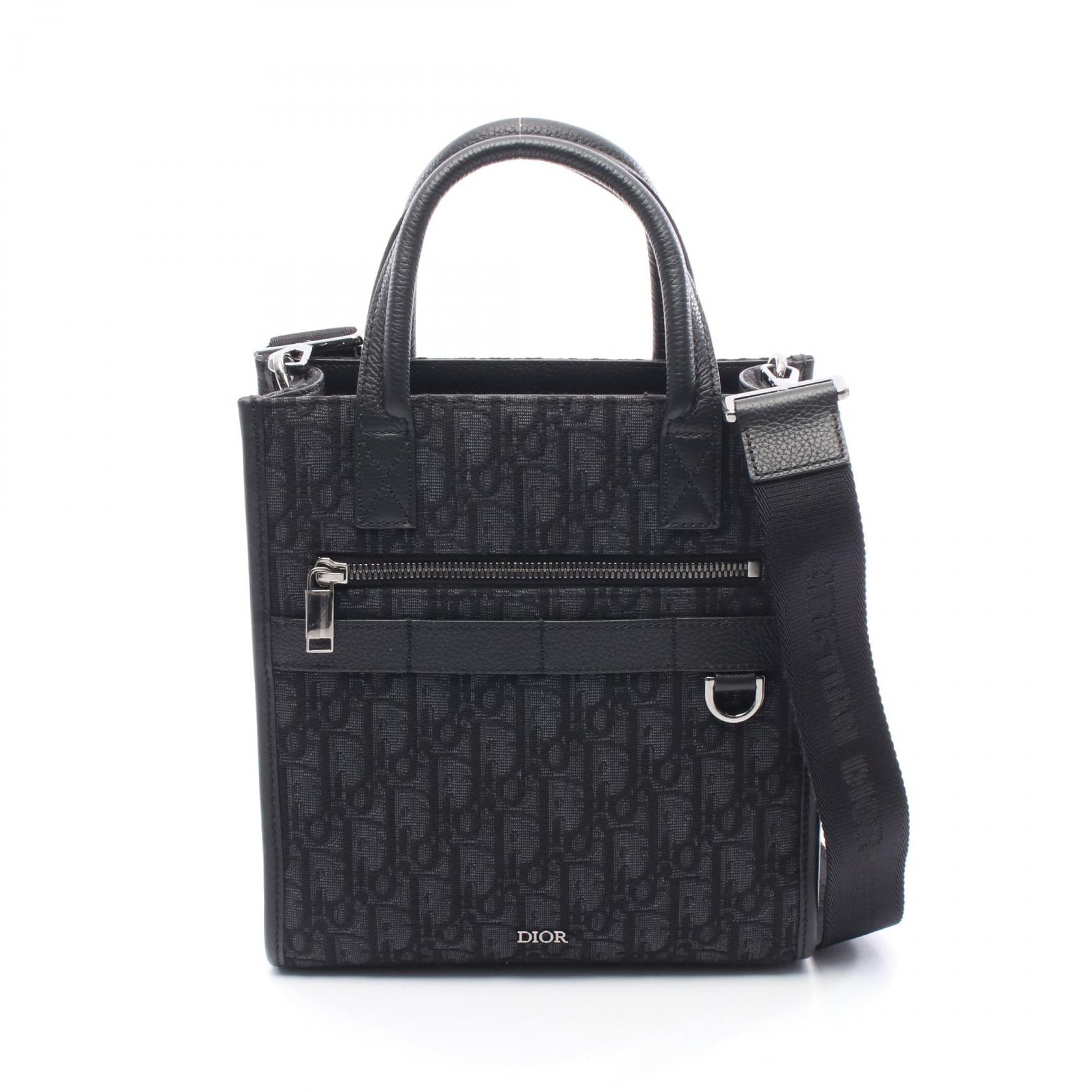 Dior Safari Oblique Canvas Leather Handbag