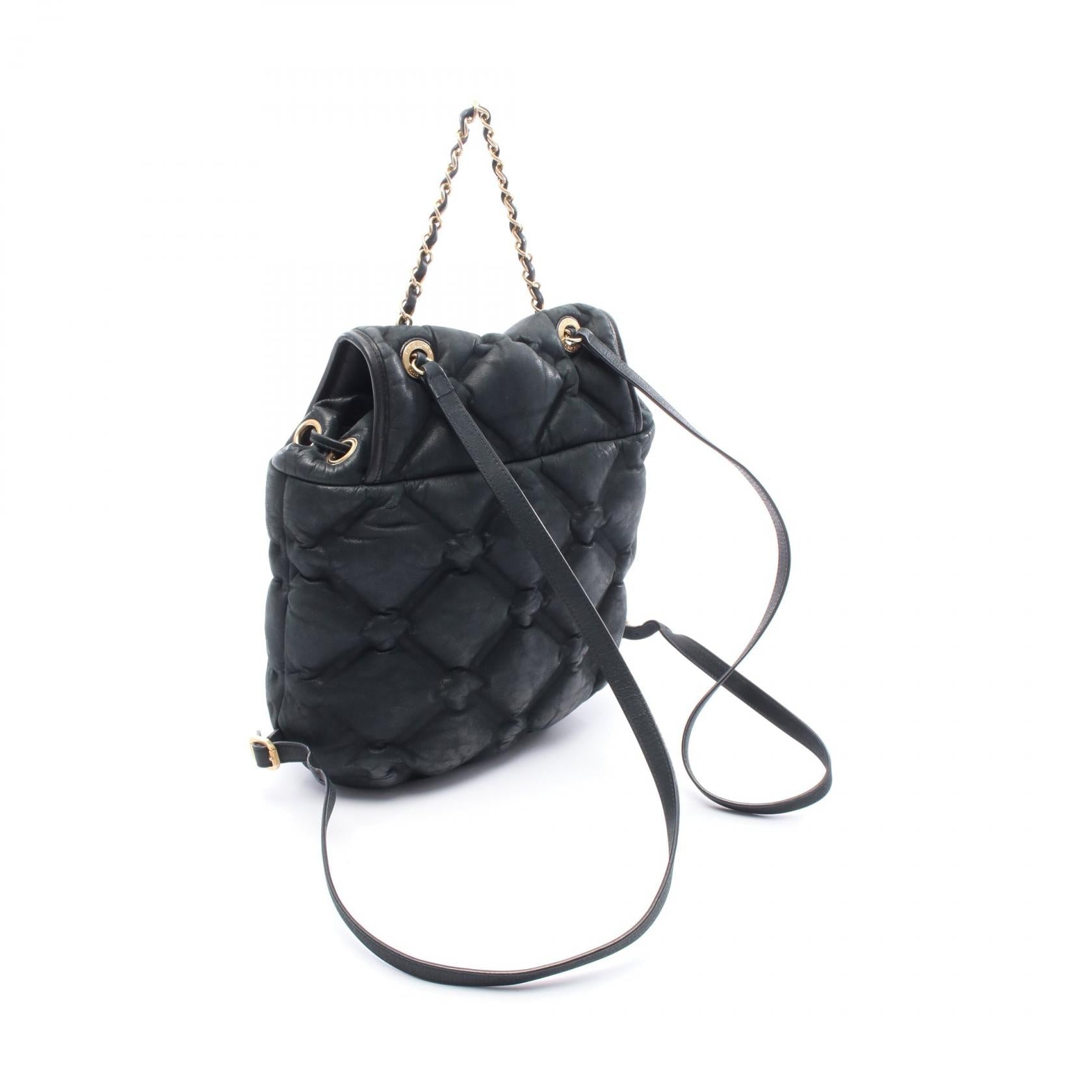 Chanel Bubble Quilt Calfskin Backpack