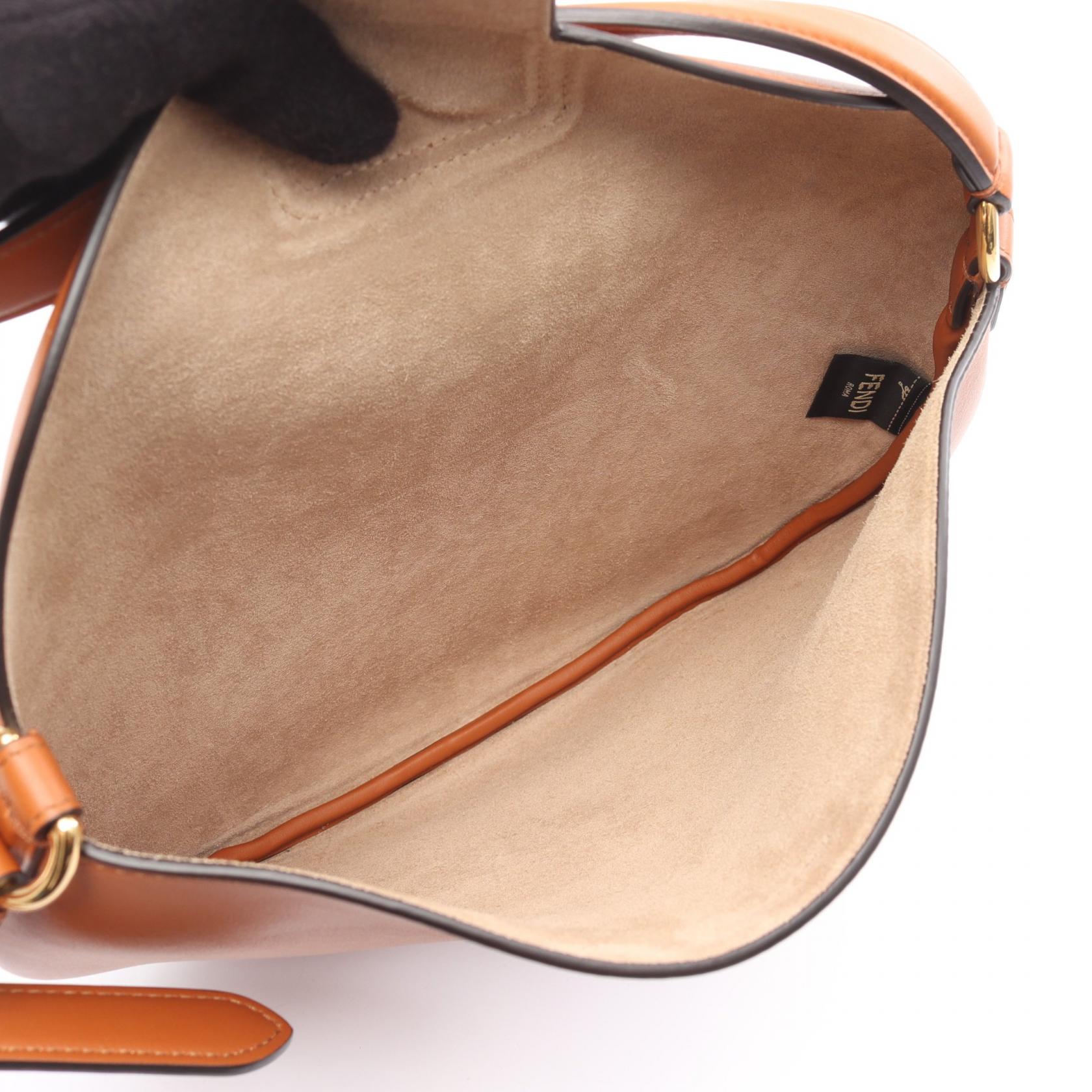 Fendi Croissant Leather Handbag