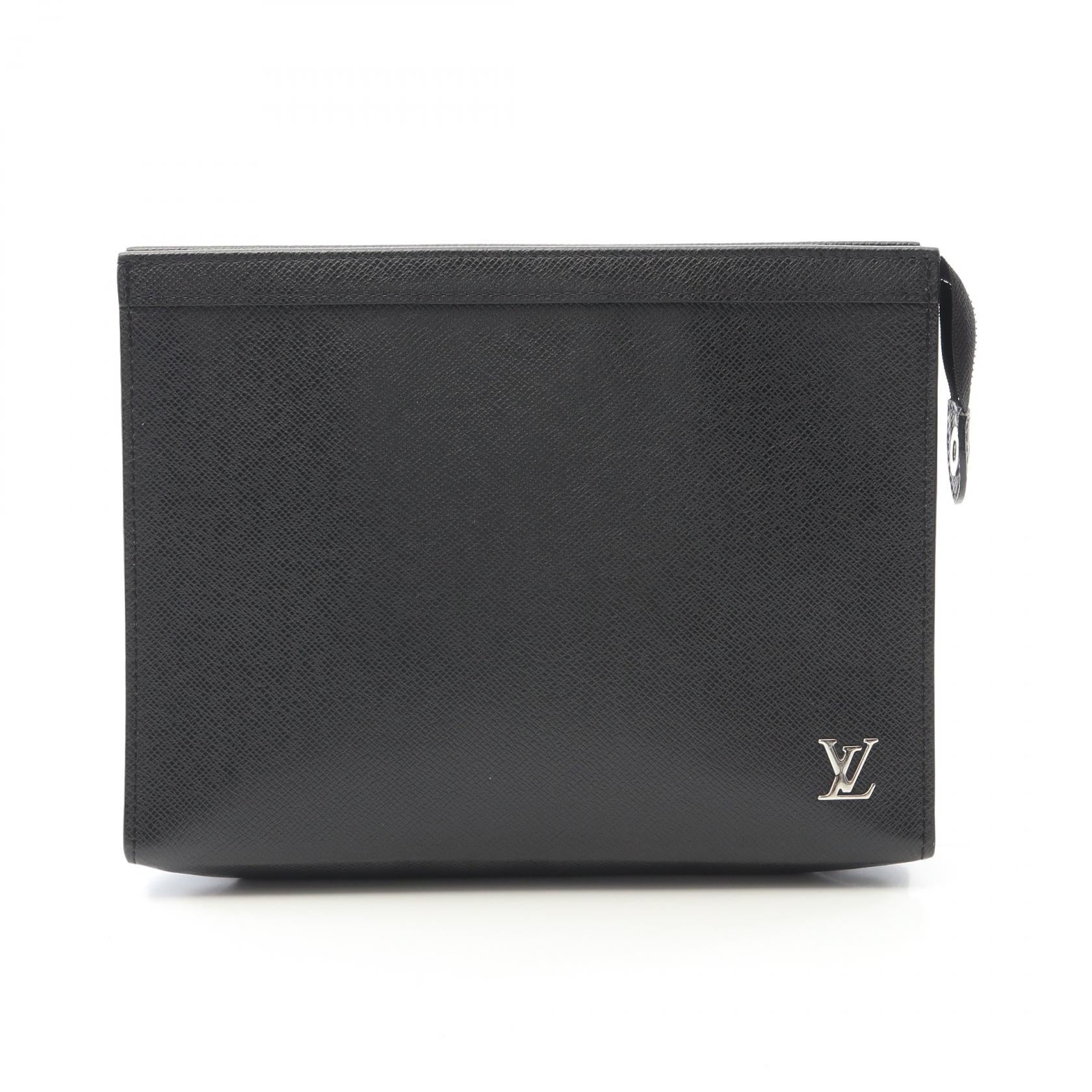 Louis Vuitton Pochette Voyage Taiga Clutch Bag