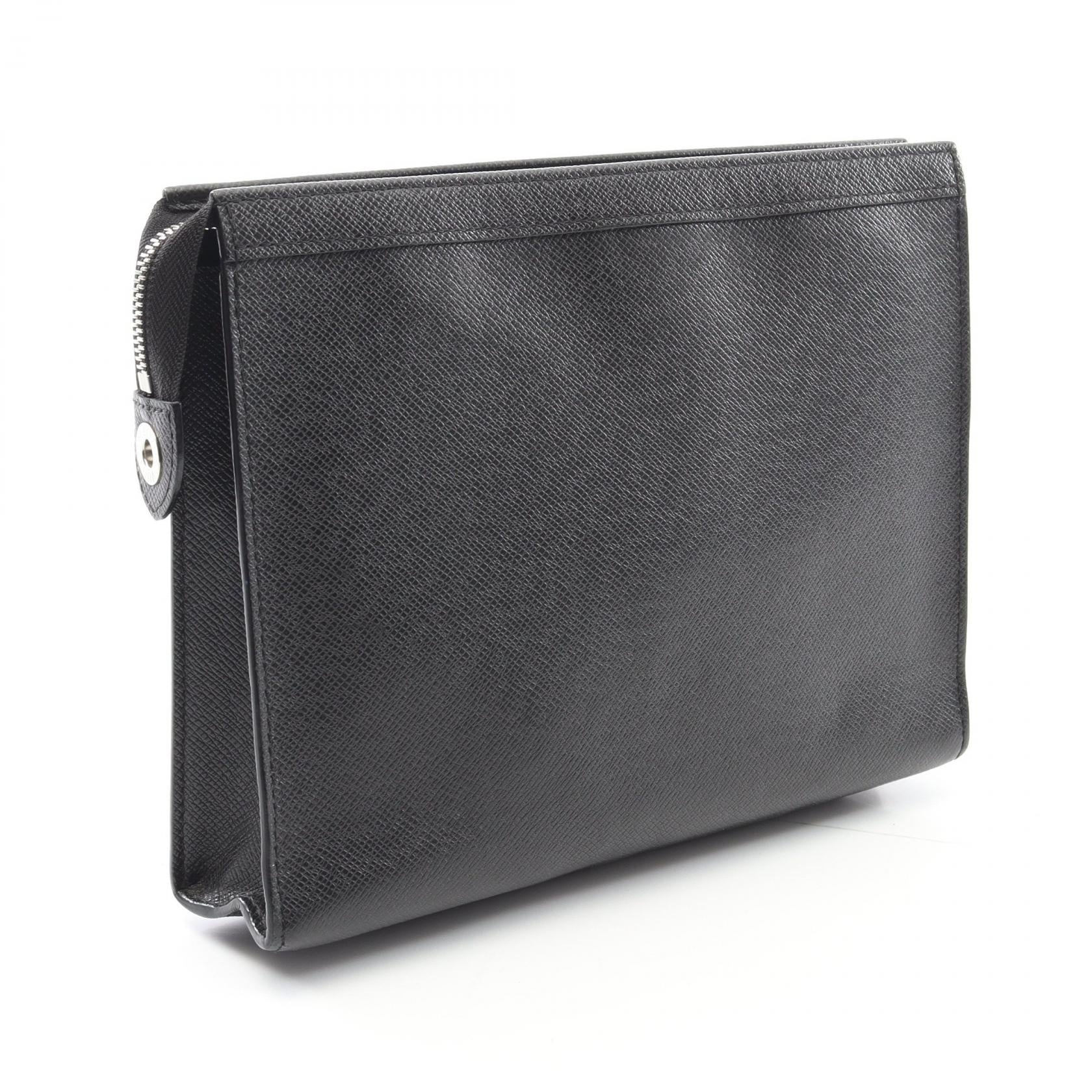Louis Vuitton Pochette Voyage Taiga Clutch Bag