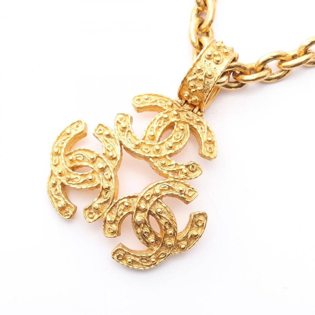 Chanel Triple Coco Mark Necklace