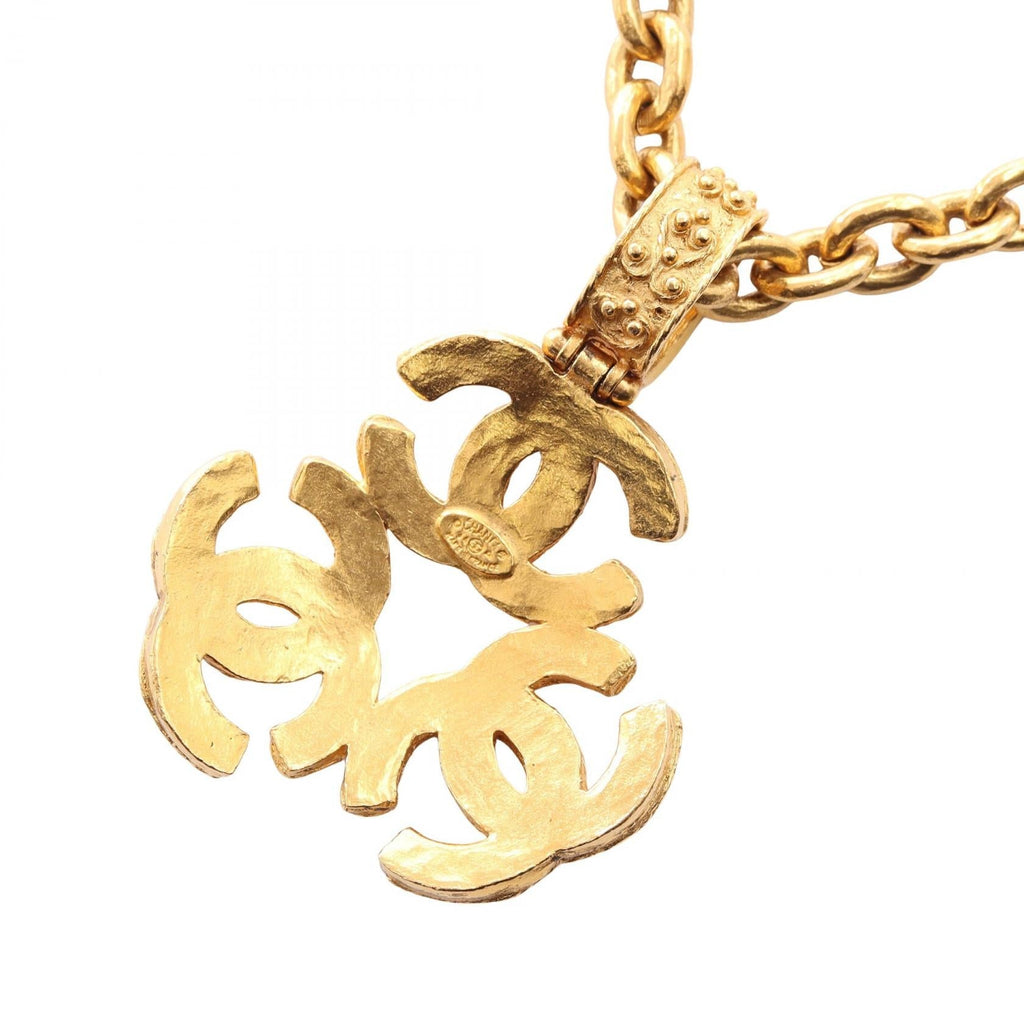 Chanel Triple Coco Mark Necklace