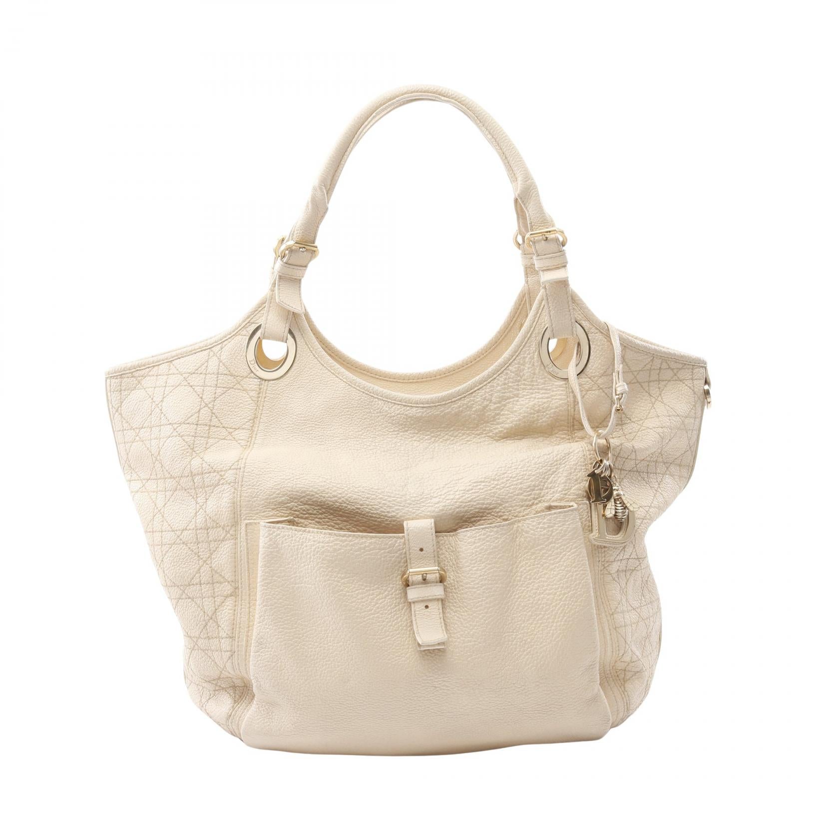 Christian Dior Cannage Leather Tote Bag