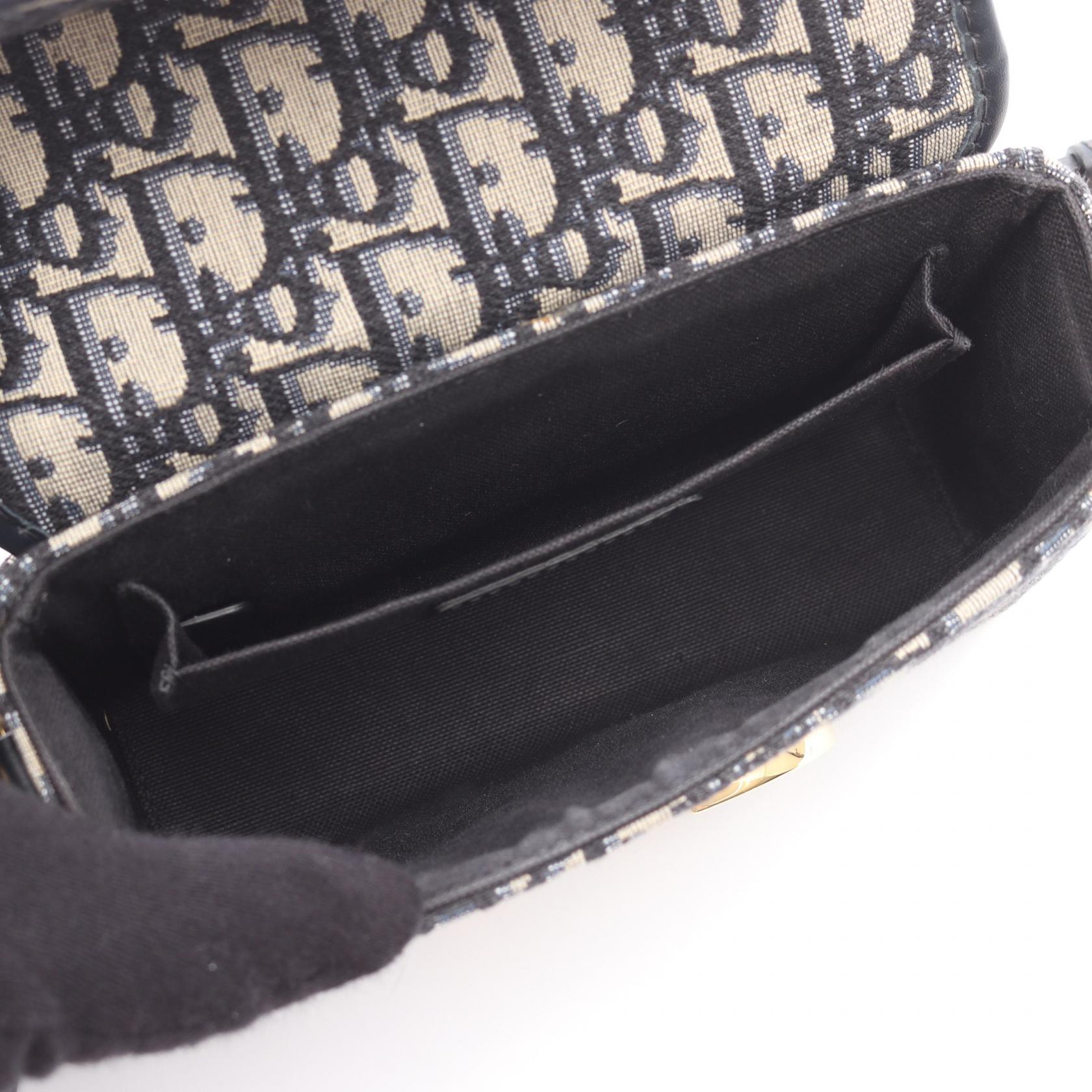 Dior 30 MONTAIGNE Oblique Canvas Leather Shoulder Bag