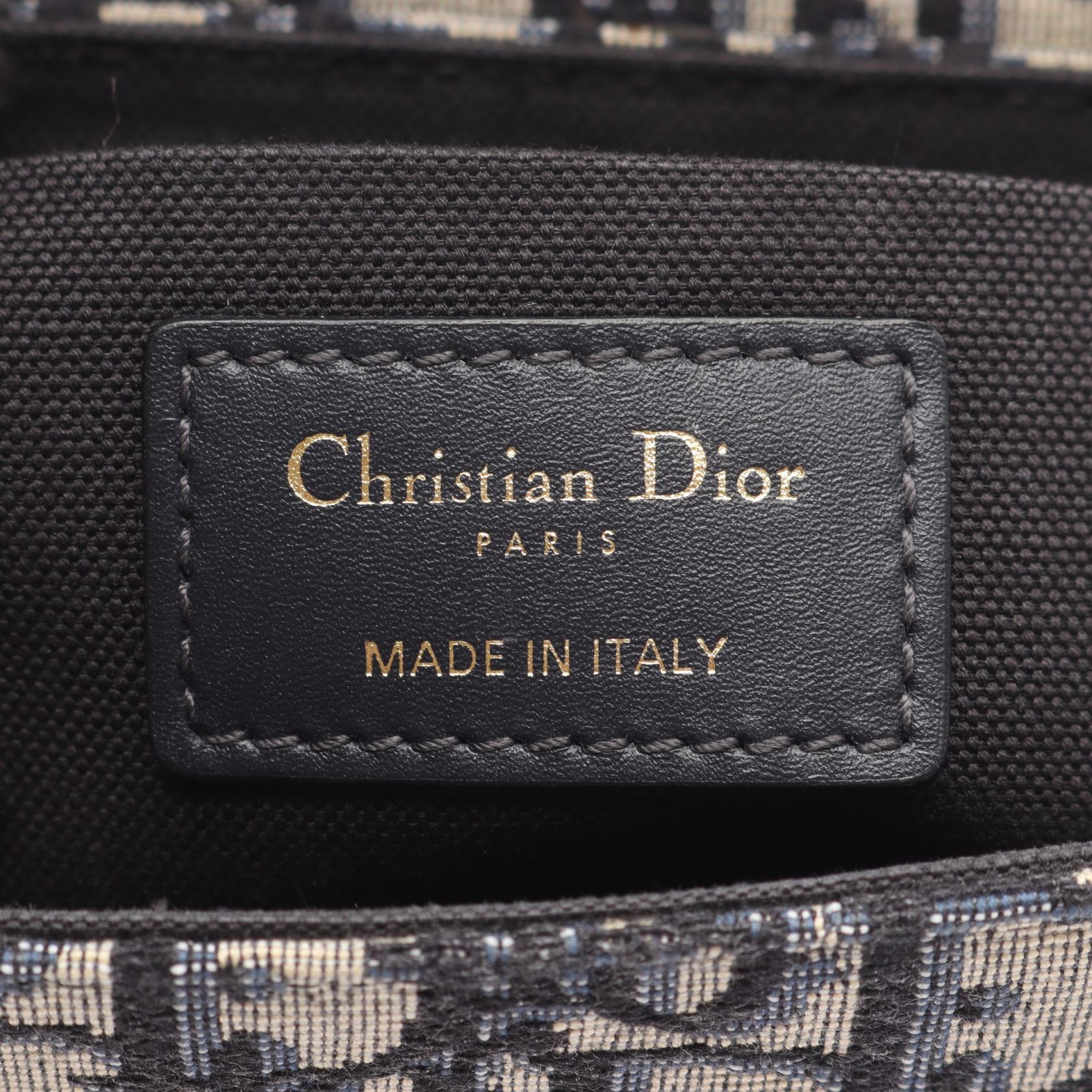 Dior 30 MONTAIGNE Oblique Canvas Leather Shoulder Bag