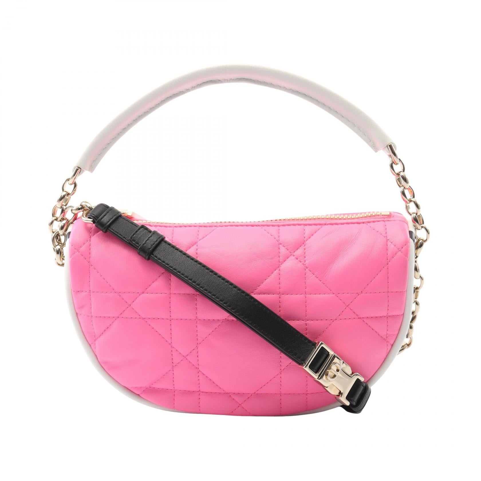 Dior VIBE Small Hobo Cannage Leather Shoulder Bag