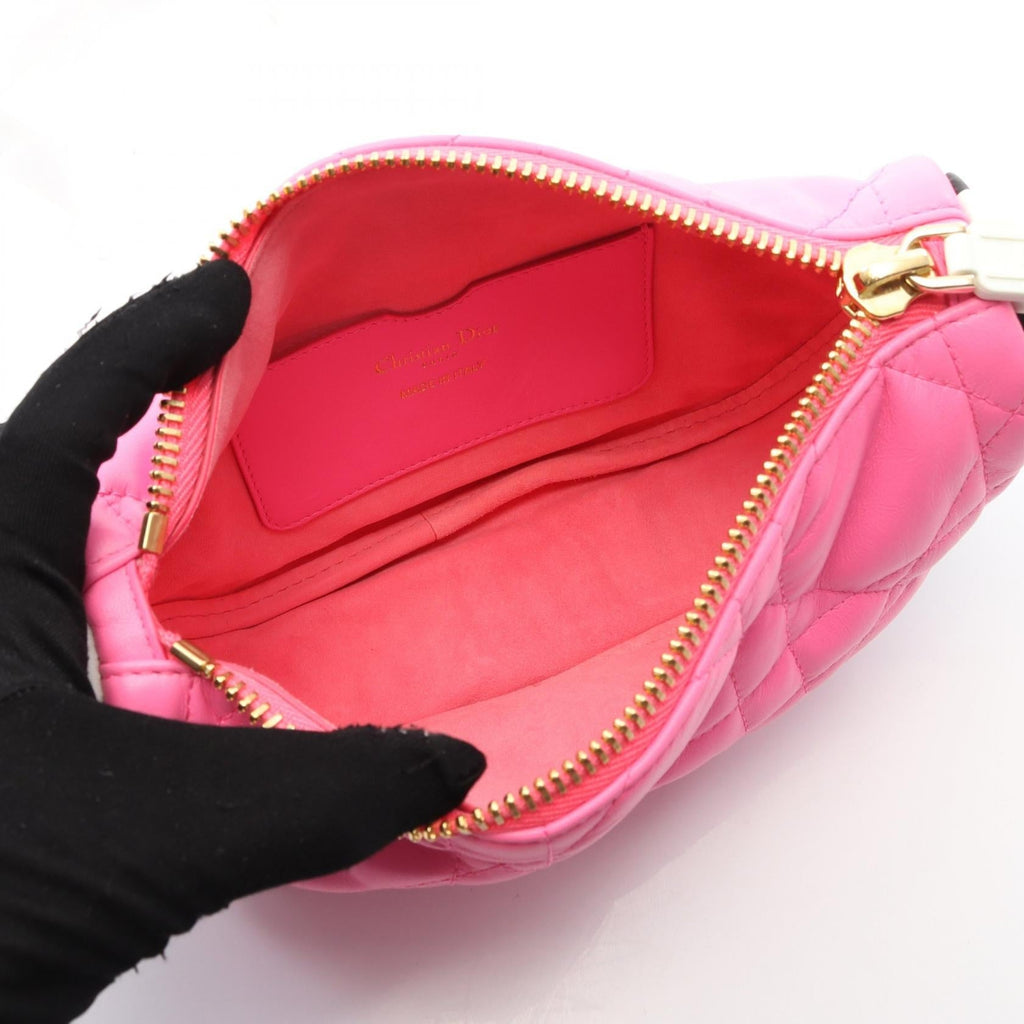 Dior VIBE Small Hobo Cannage Leather Shoulder Bag