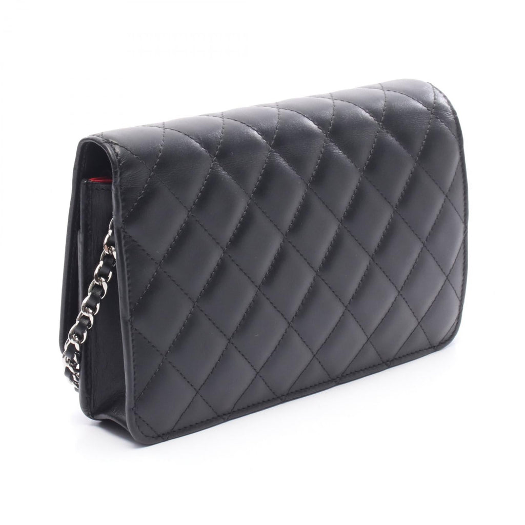 Chanel Cambon Line Leather Patent Leather Shoulder Bag