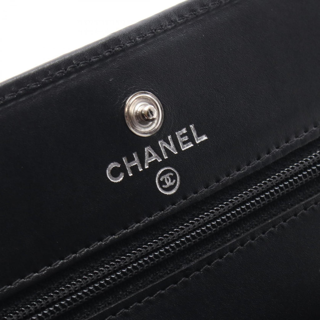 Chanel Cambon Line Leather Patent Leather Shoulder Bag