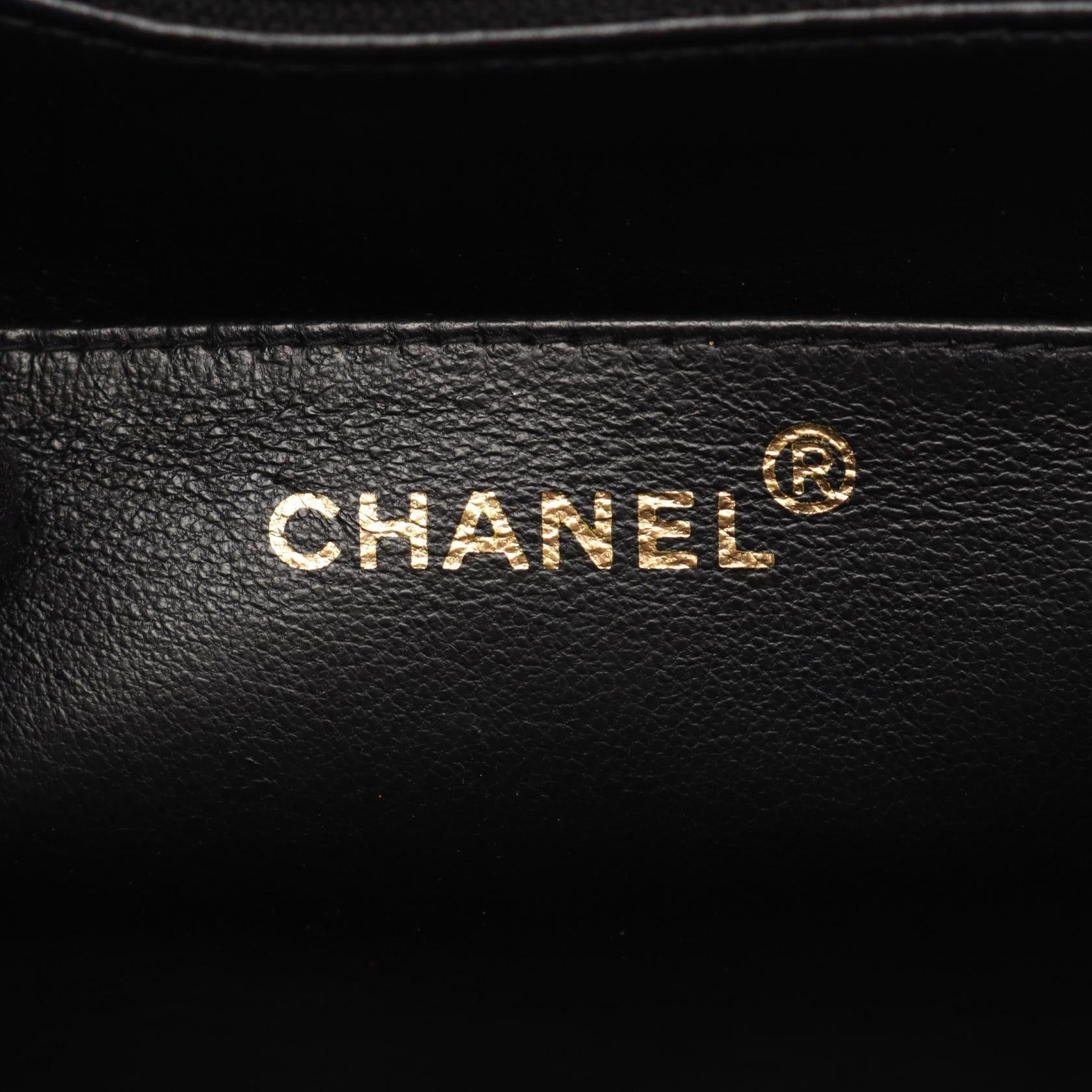 Chanel Coco Mark Bias Stitch Calf Shoulder Bag