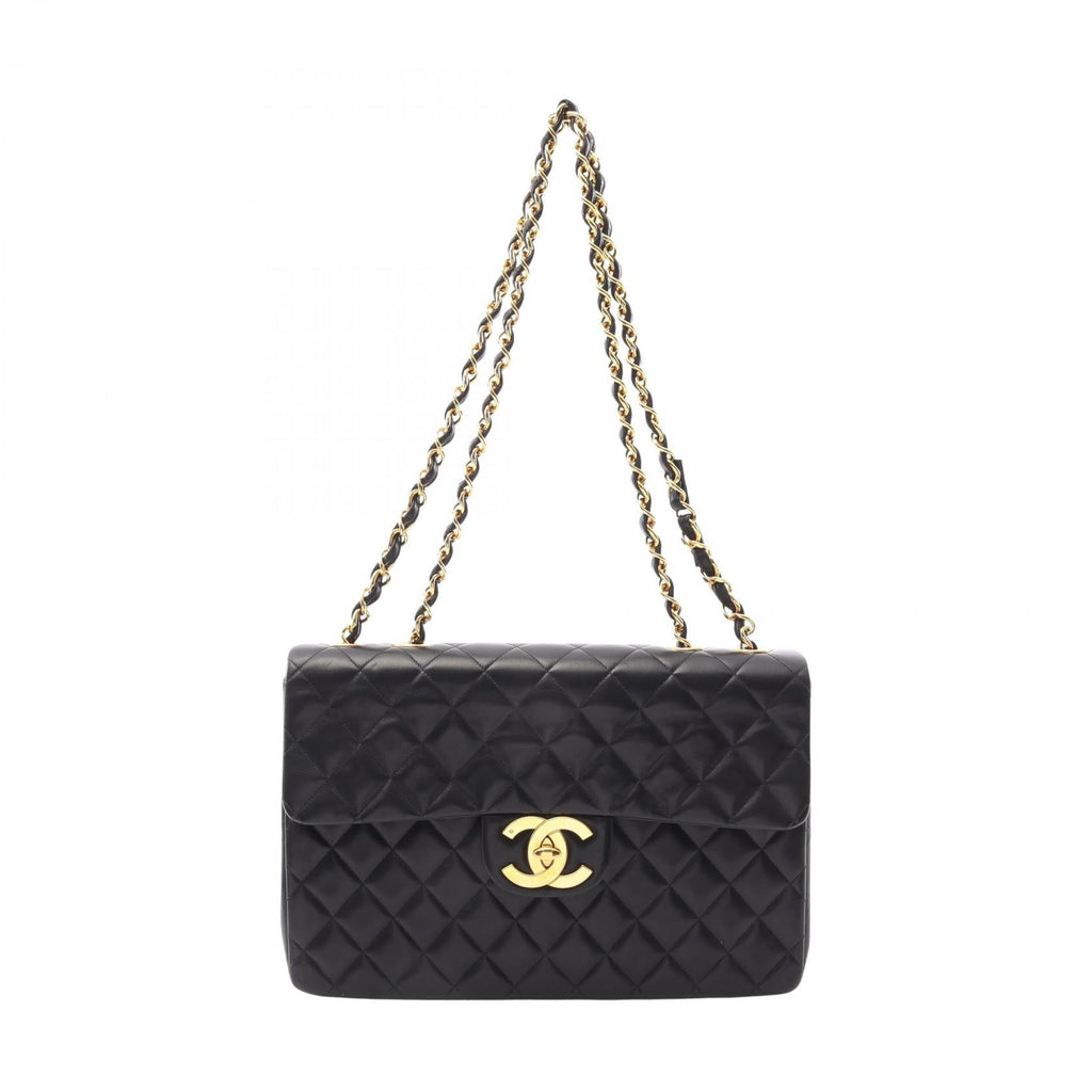 Chanel Deauville Matelasse 34 Lambskin Shoulder Bag