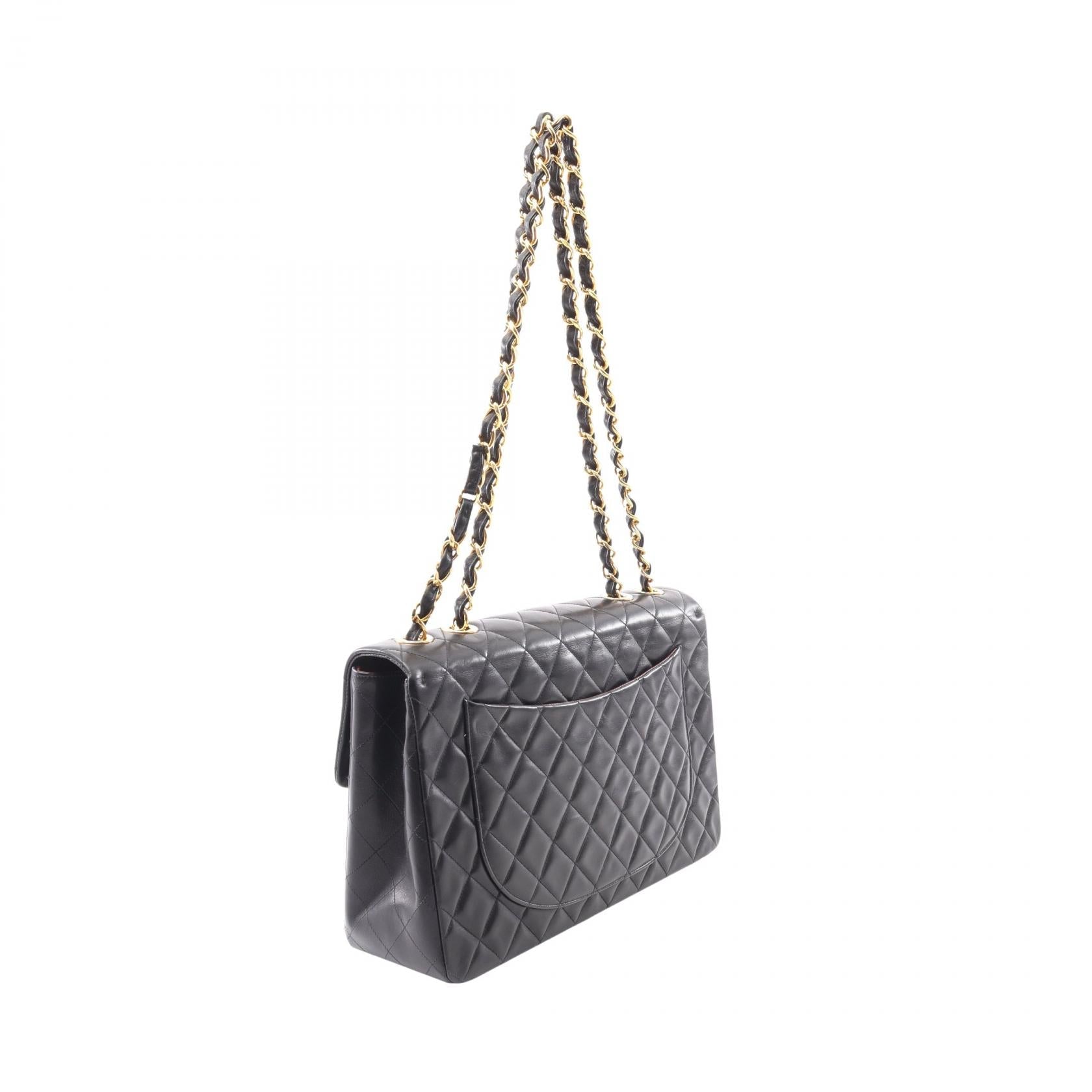 Chanel Deauville Matelasse 34 Lambskin Shoulder Bag