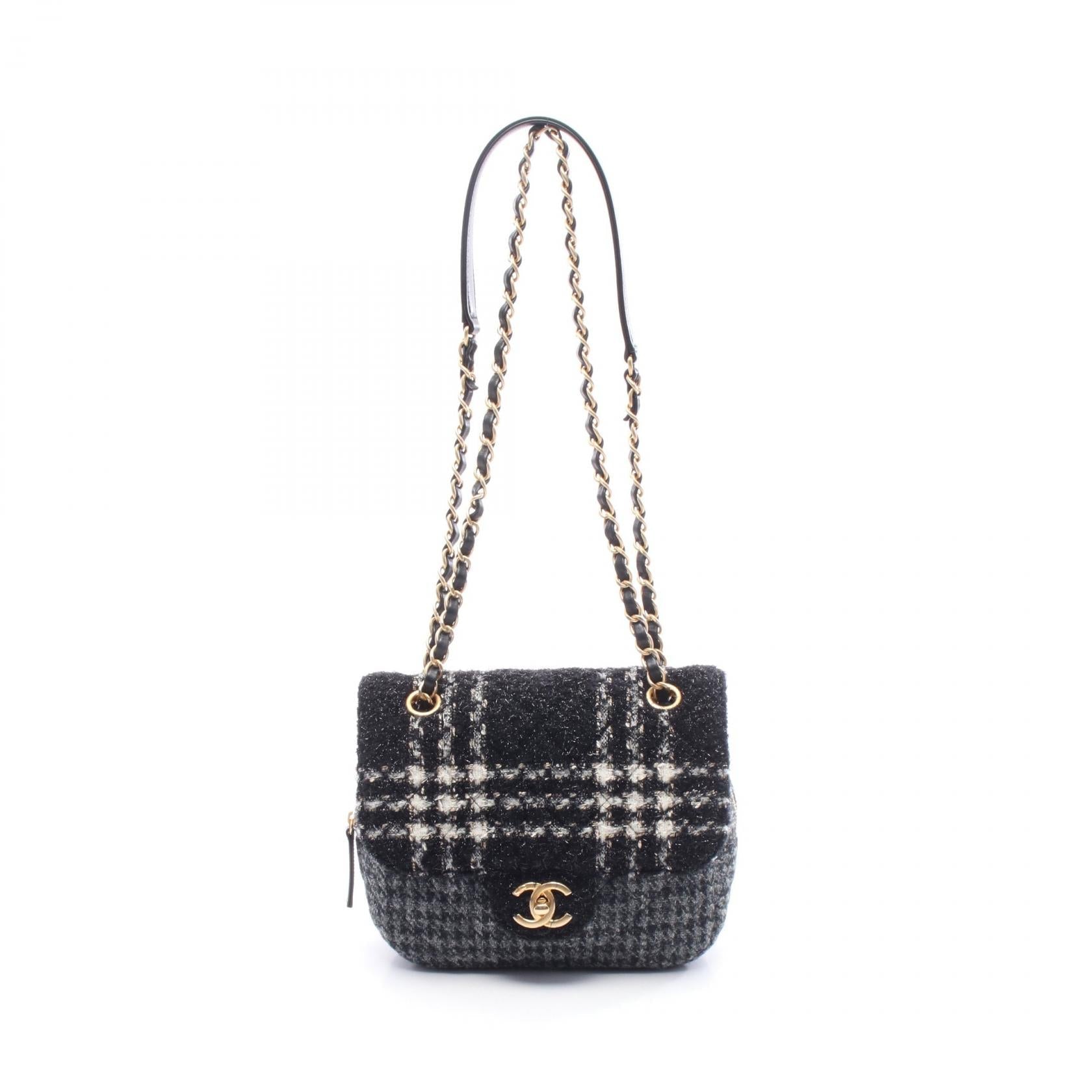 Chanel Matelassé Fabric Wool Shoulder Bag