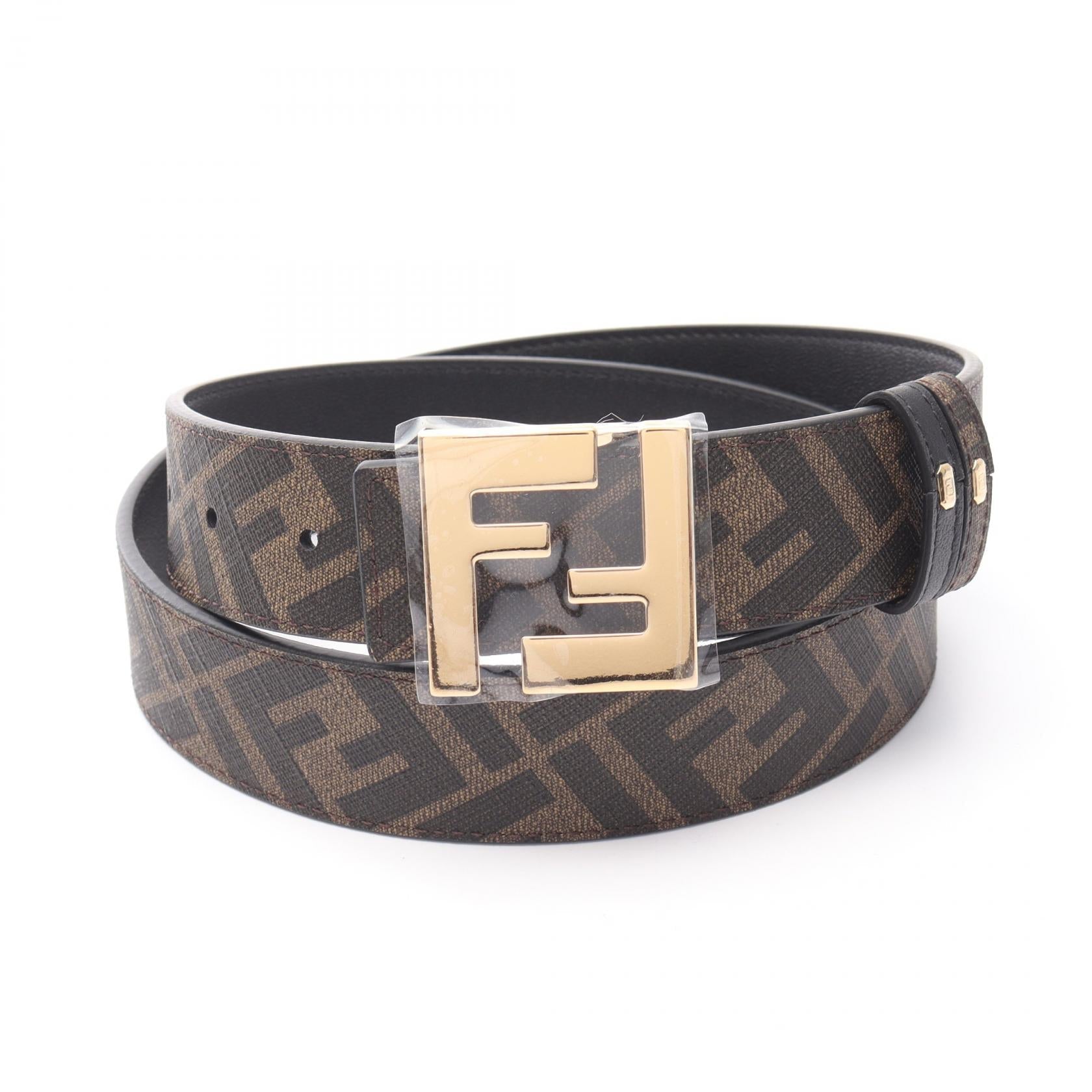 Fendi FF Logo Leather Belt