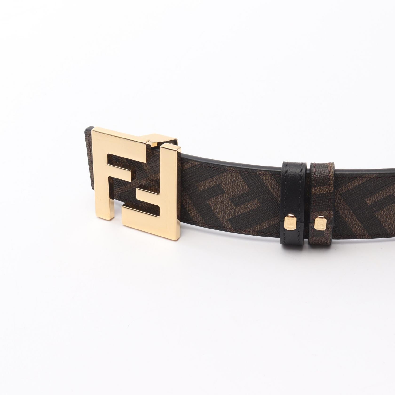 Fendi FF Square Leather Belt