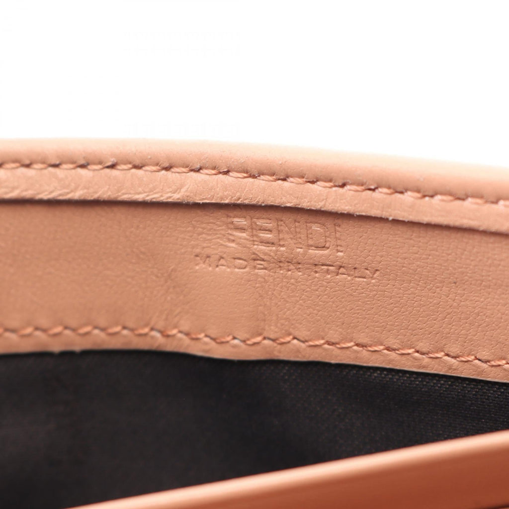 Fendi FF Logo Calf Leather Shoulder Bag