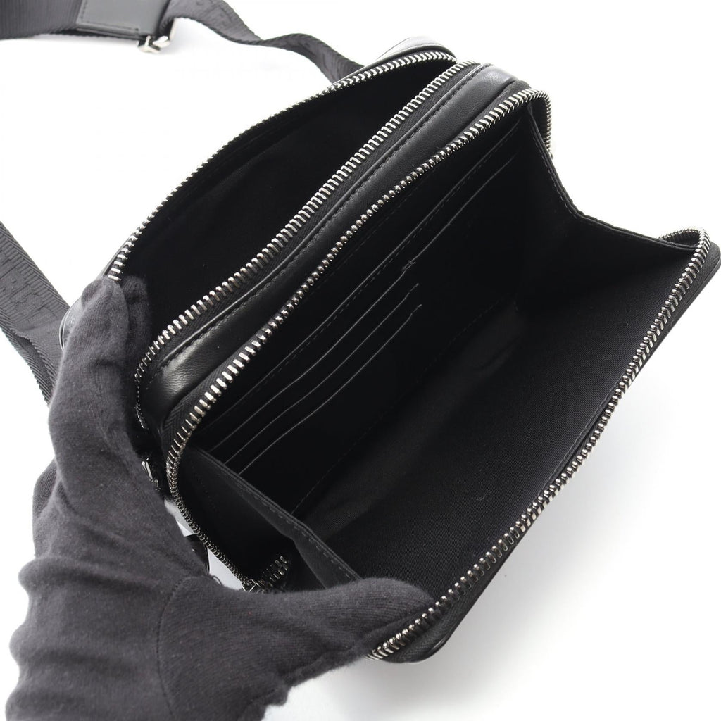 Dior CD Diamond PVC Coated Canvas Leather Shoulder Bag