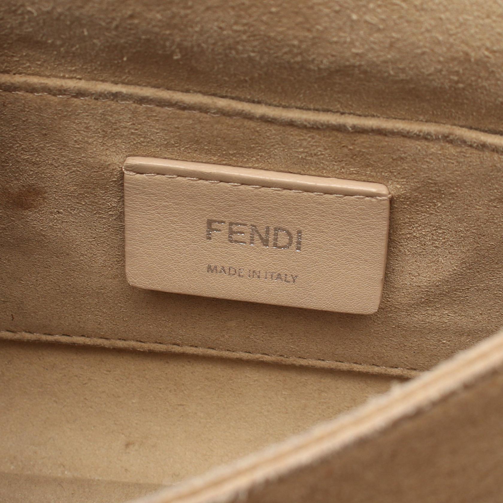 Fendi MINI KAN I Leather Shoulder Bag