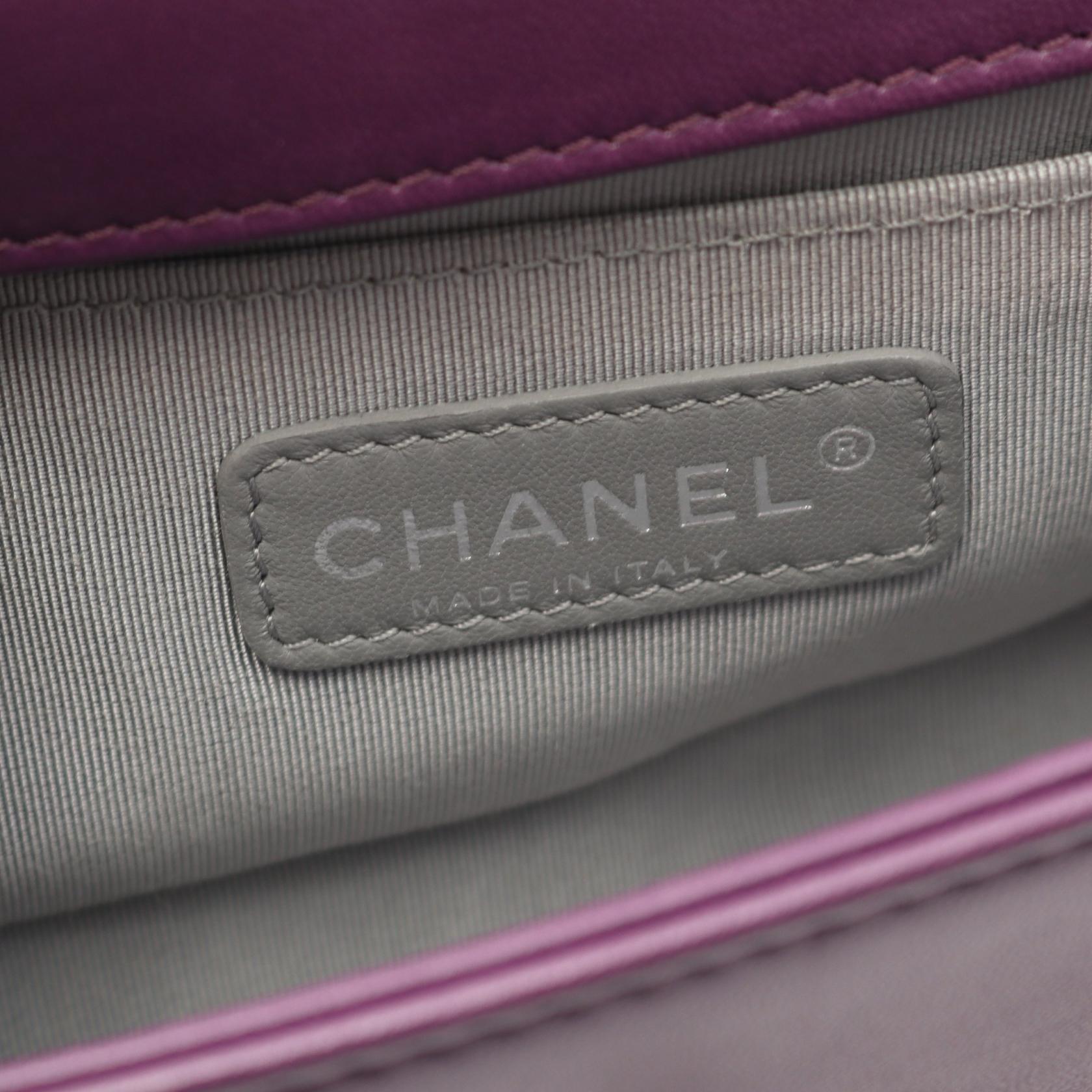 Chanel Boy Chanel Fabric Leather Shoulder Bag