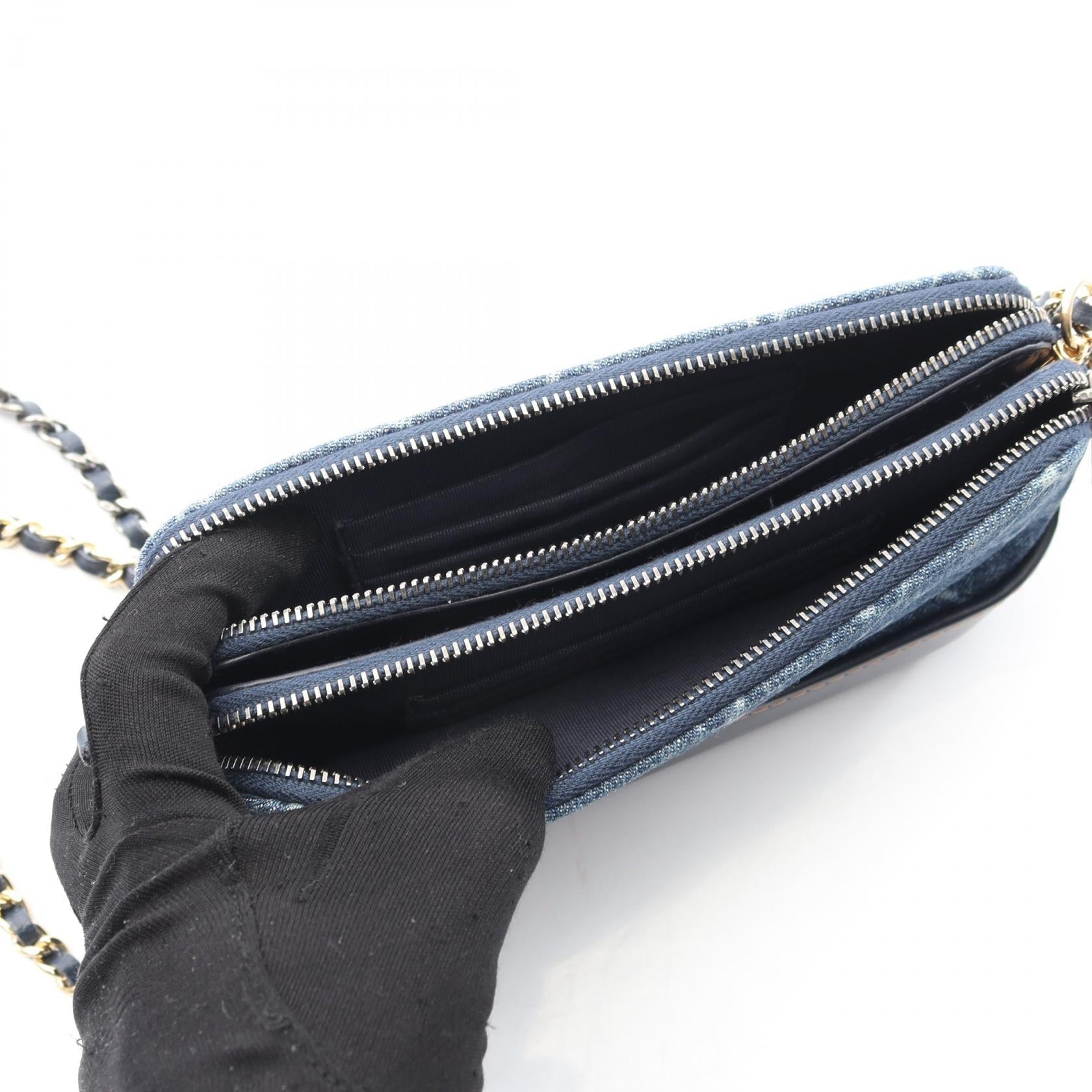 Chanel Gabrielle Denim Leather Shoulder Bag