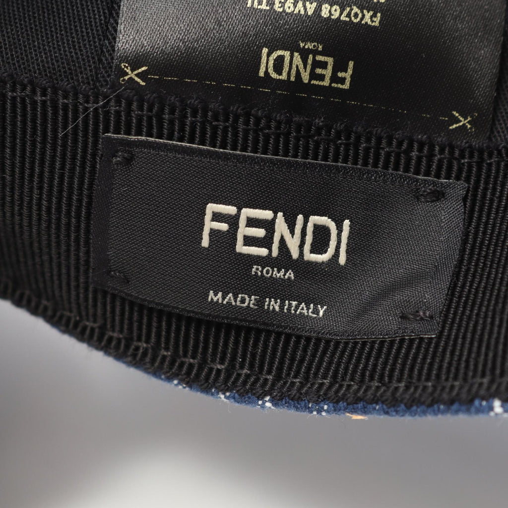 Fendi FF Logo Denim Cap
