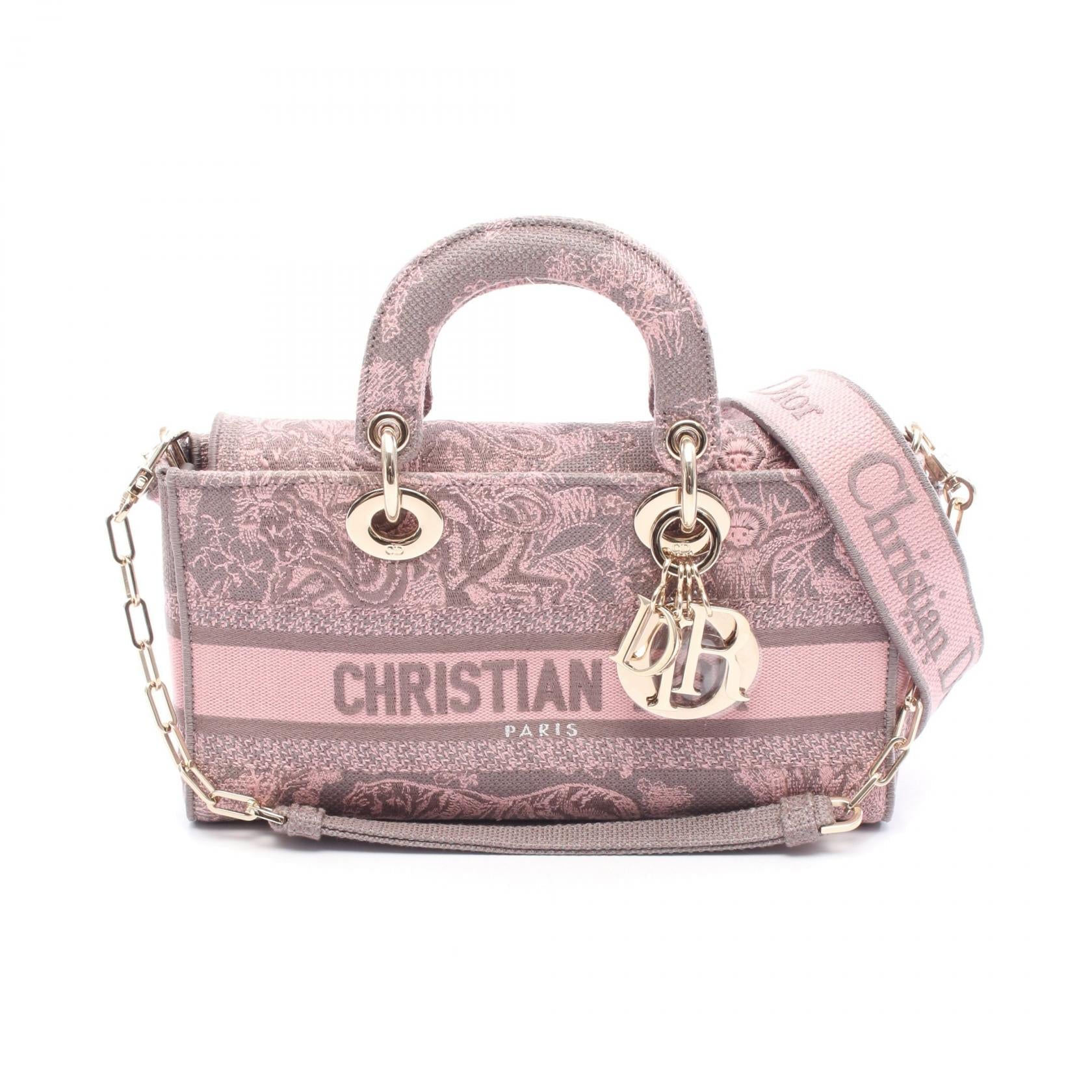 Dior LADY D-JOY Canvas Handbag