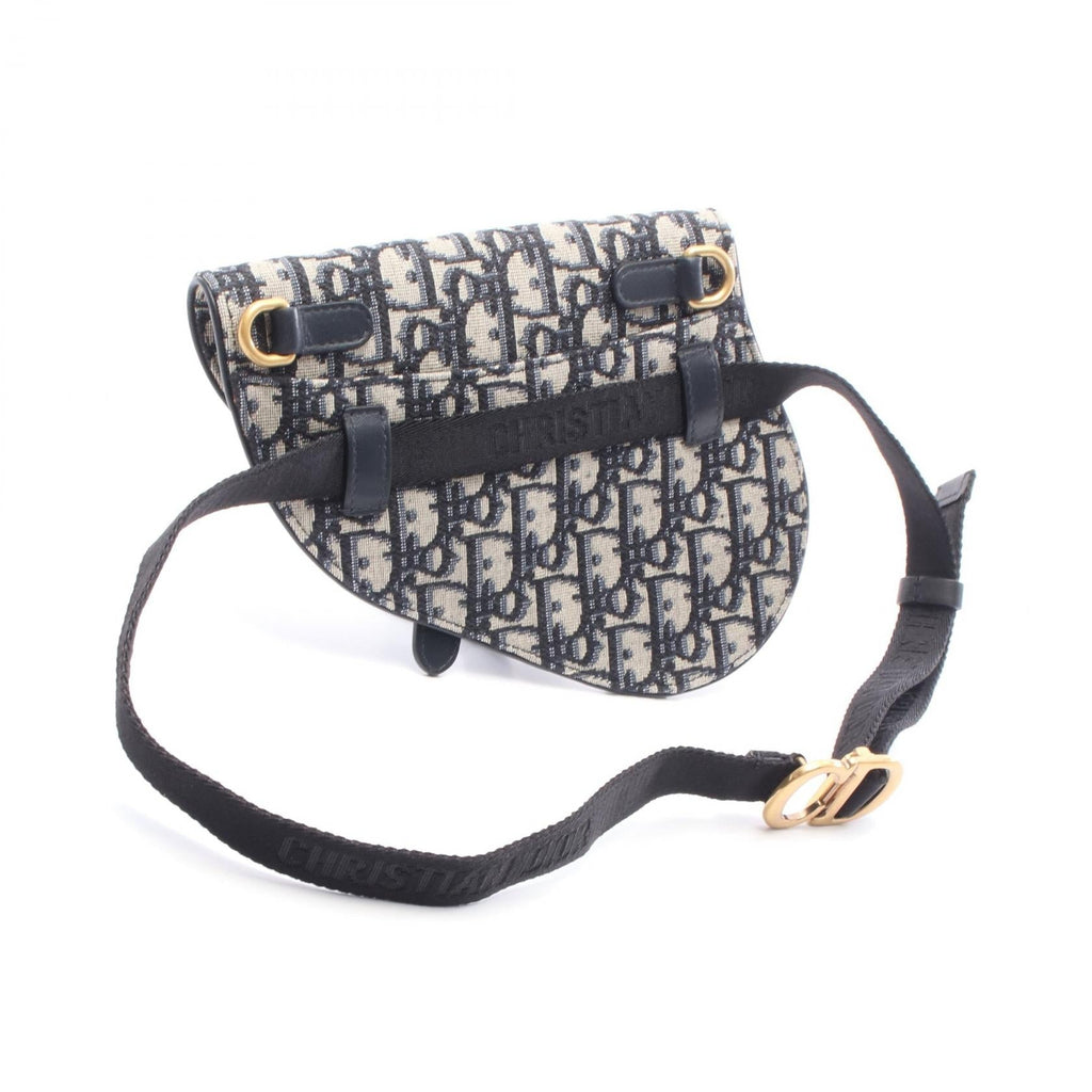 Dior SADDLE Oblique Canvas Leather Waist Bag