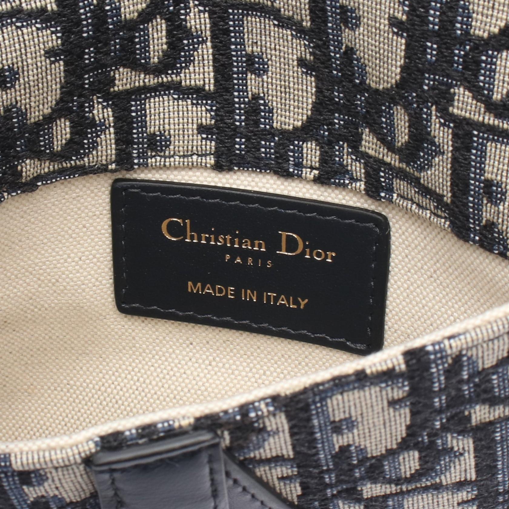 Dior SADDLE Oblique Canvas Leather Waist Bag
